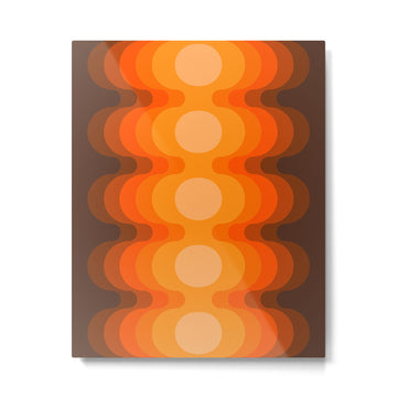 Golden Echo Out Metal Print | TeksDecor