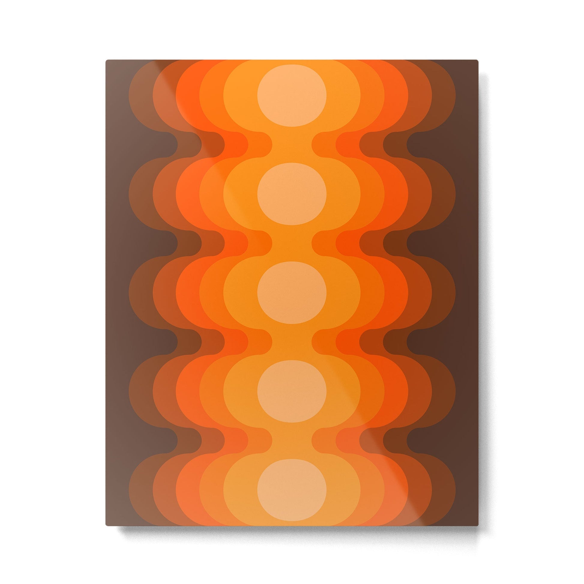 Golden Echo Out Metal Print | TeksDecor