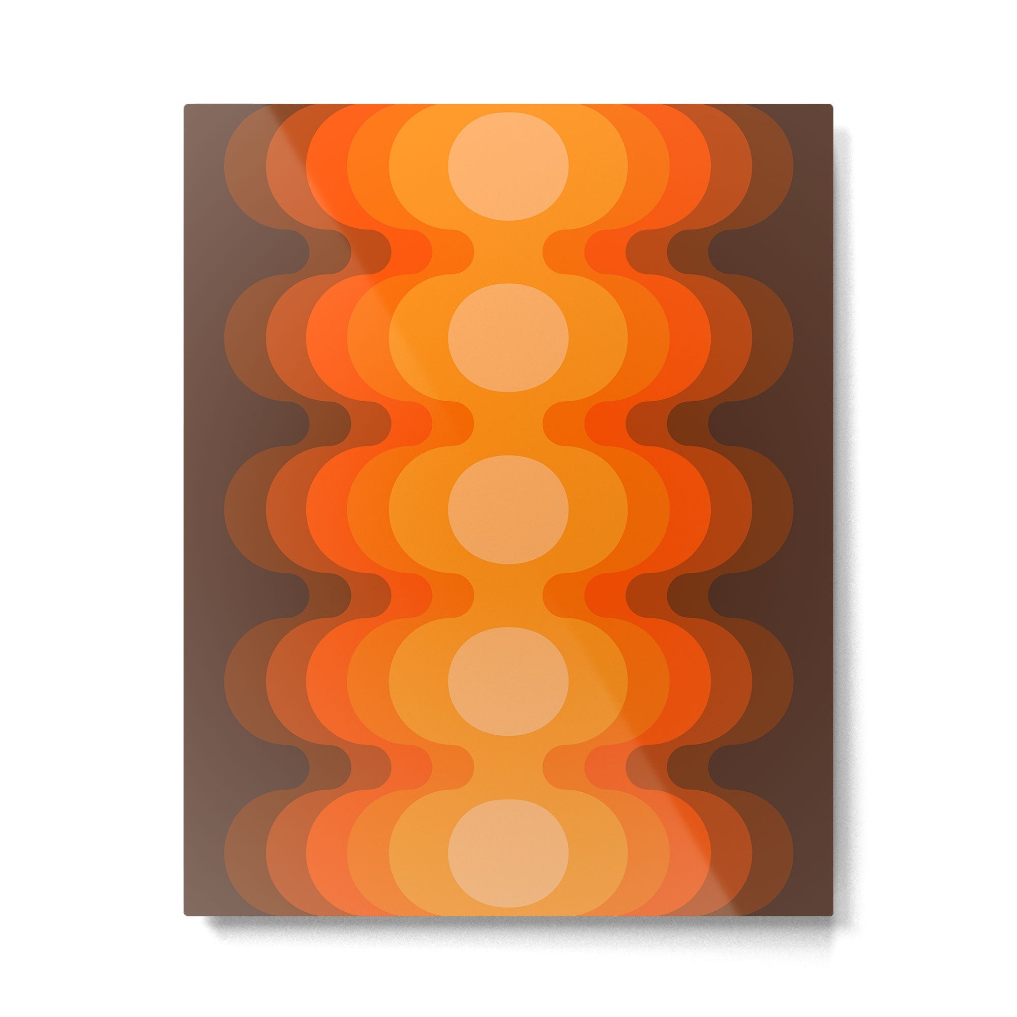 Golden Echo Out Metal Print | TeksDecor