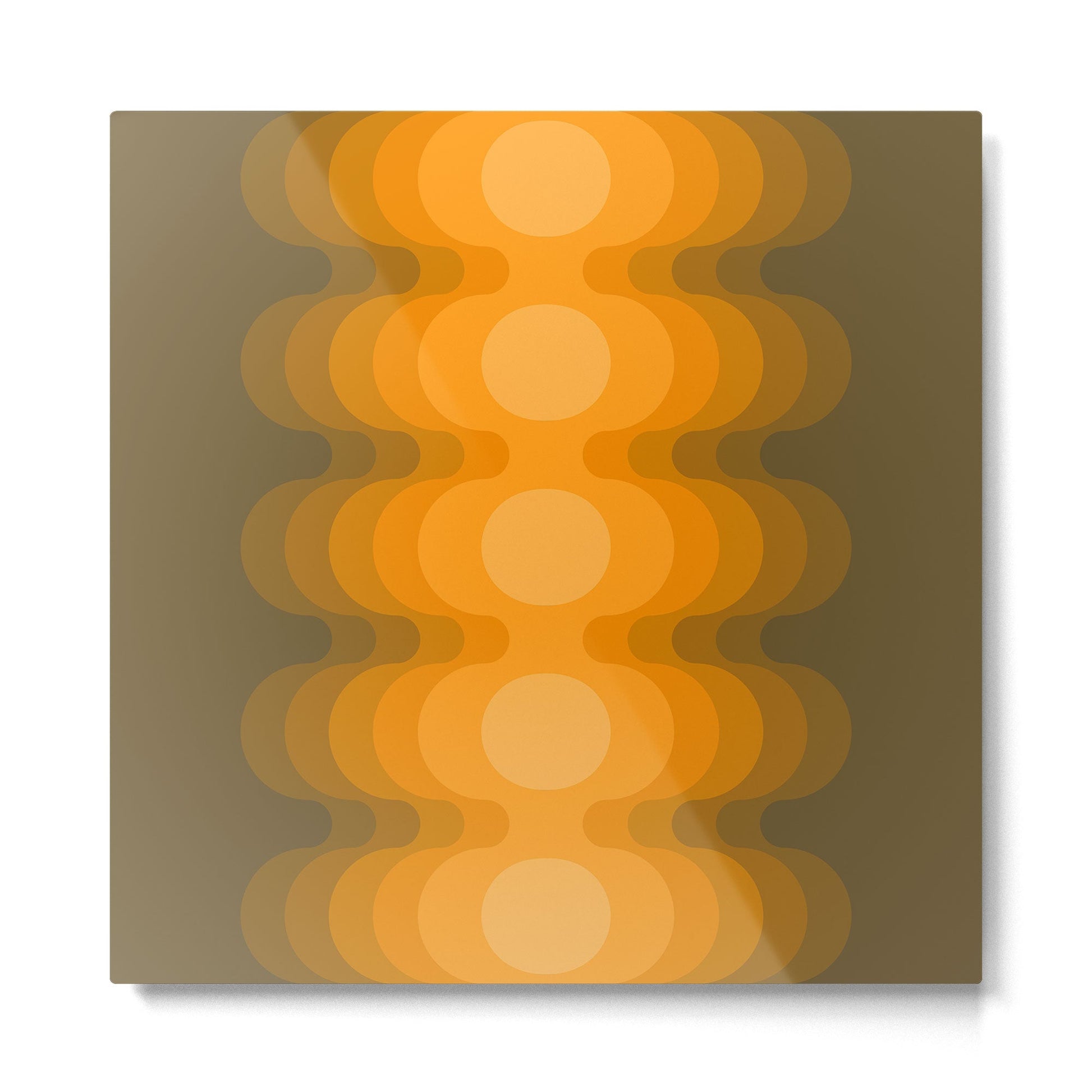 Maize Echo Out Metal Print | TeksDecor