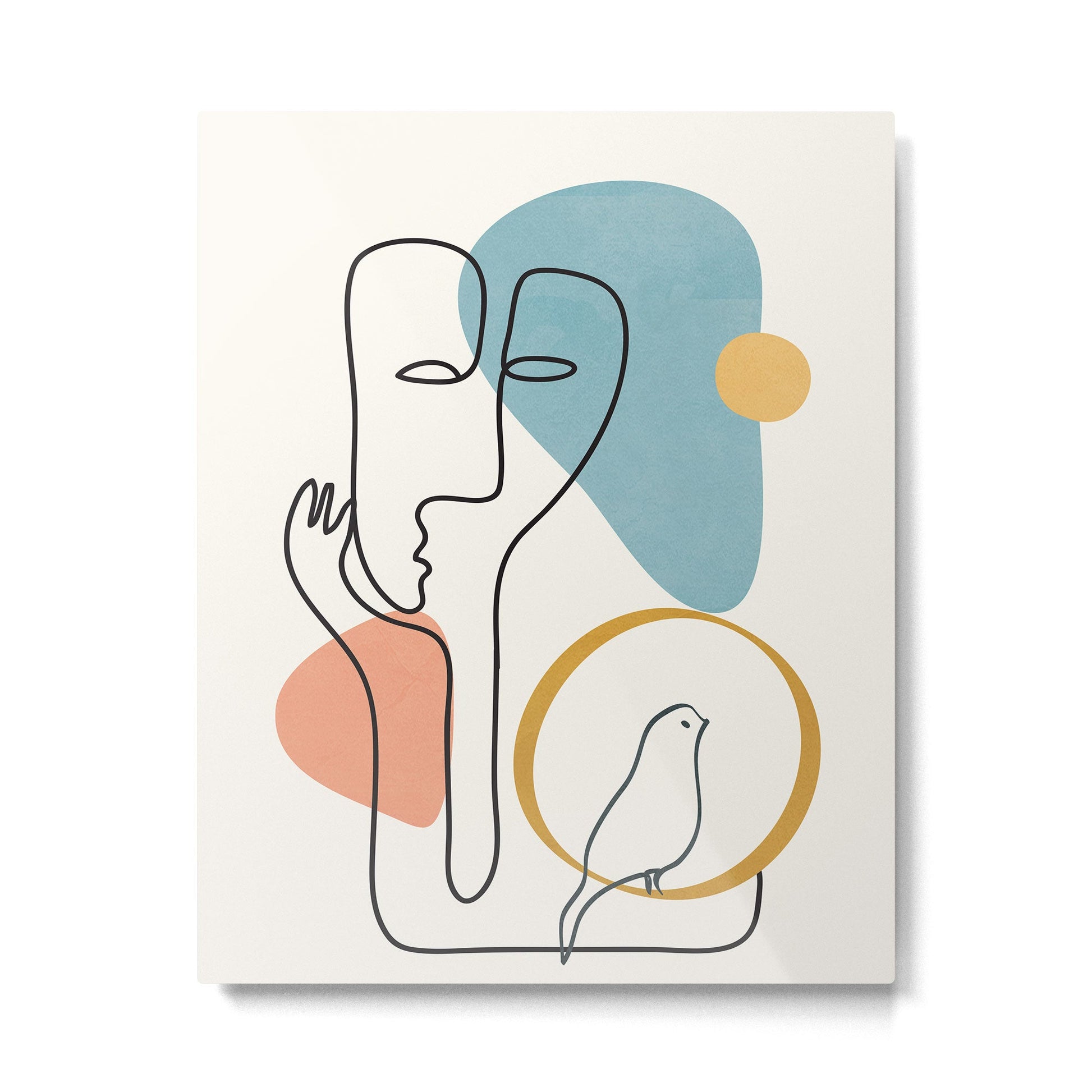 Abstract Faces 32 Metal Print | TeksDecor