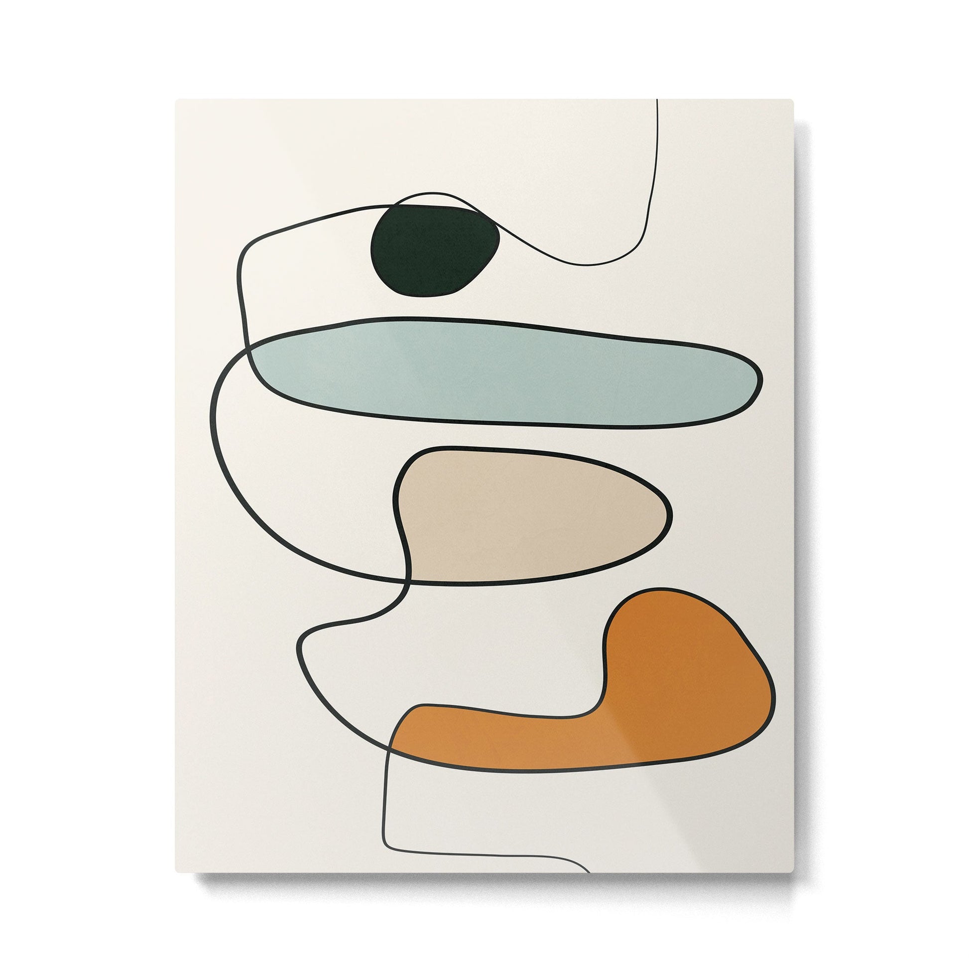Abstract Line 14 Metal Print | TeksDecor