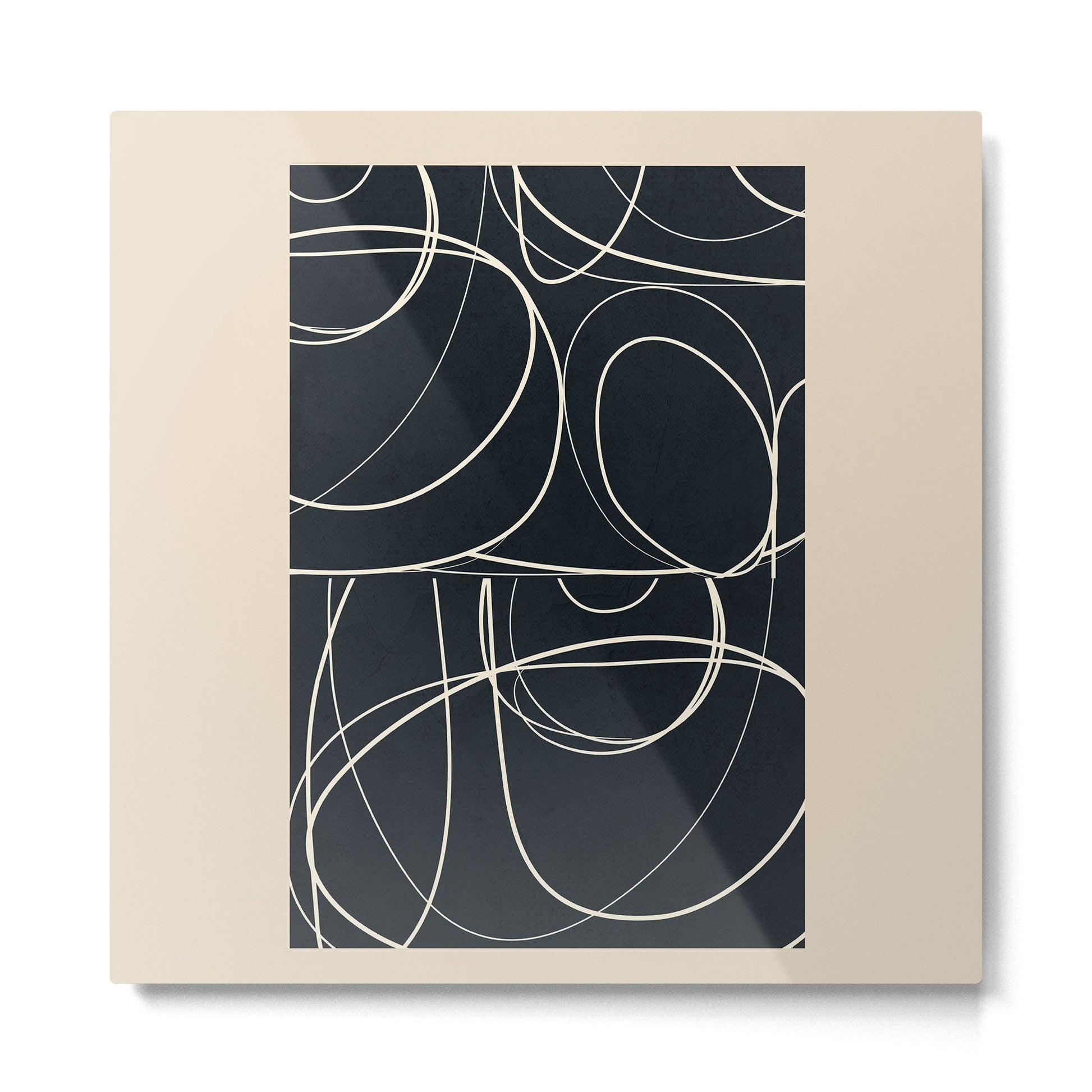 Abstract Line 20 Metal Print | TeksDecor