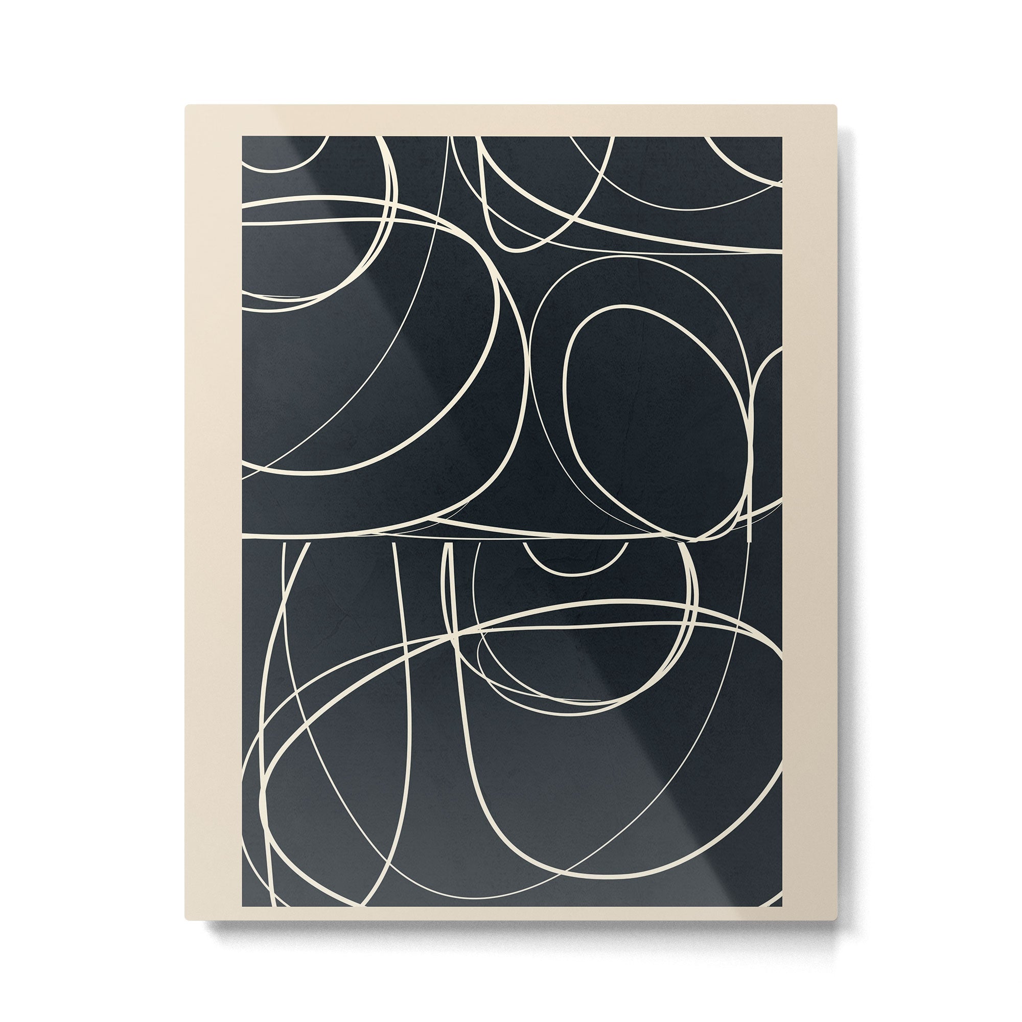 Abstract Line 20 Metal Print | TeksDecor