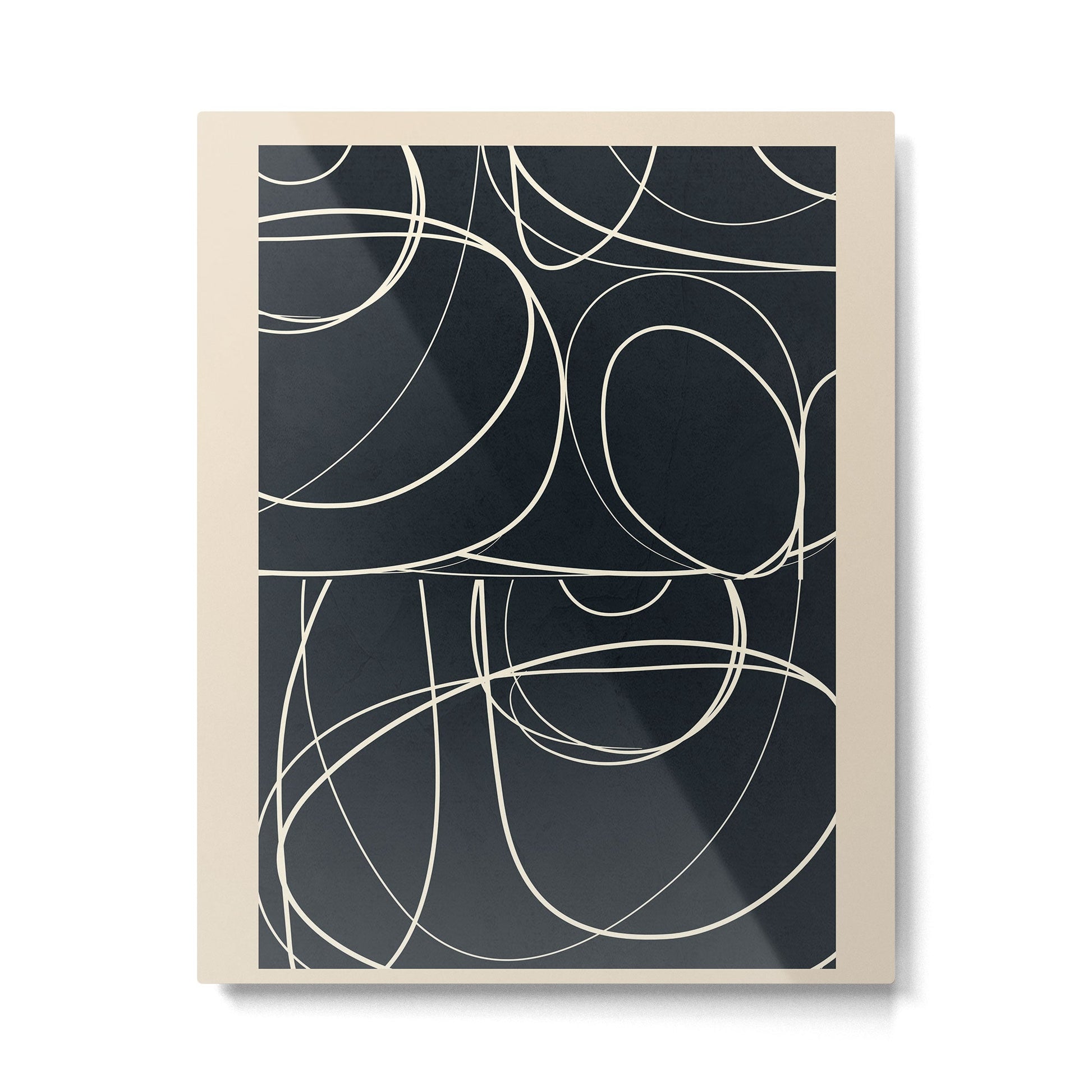 Abstract Line 20 Metal Print | TeksDecor