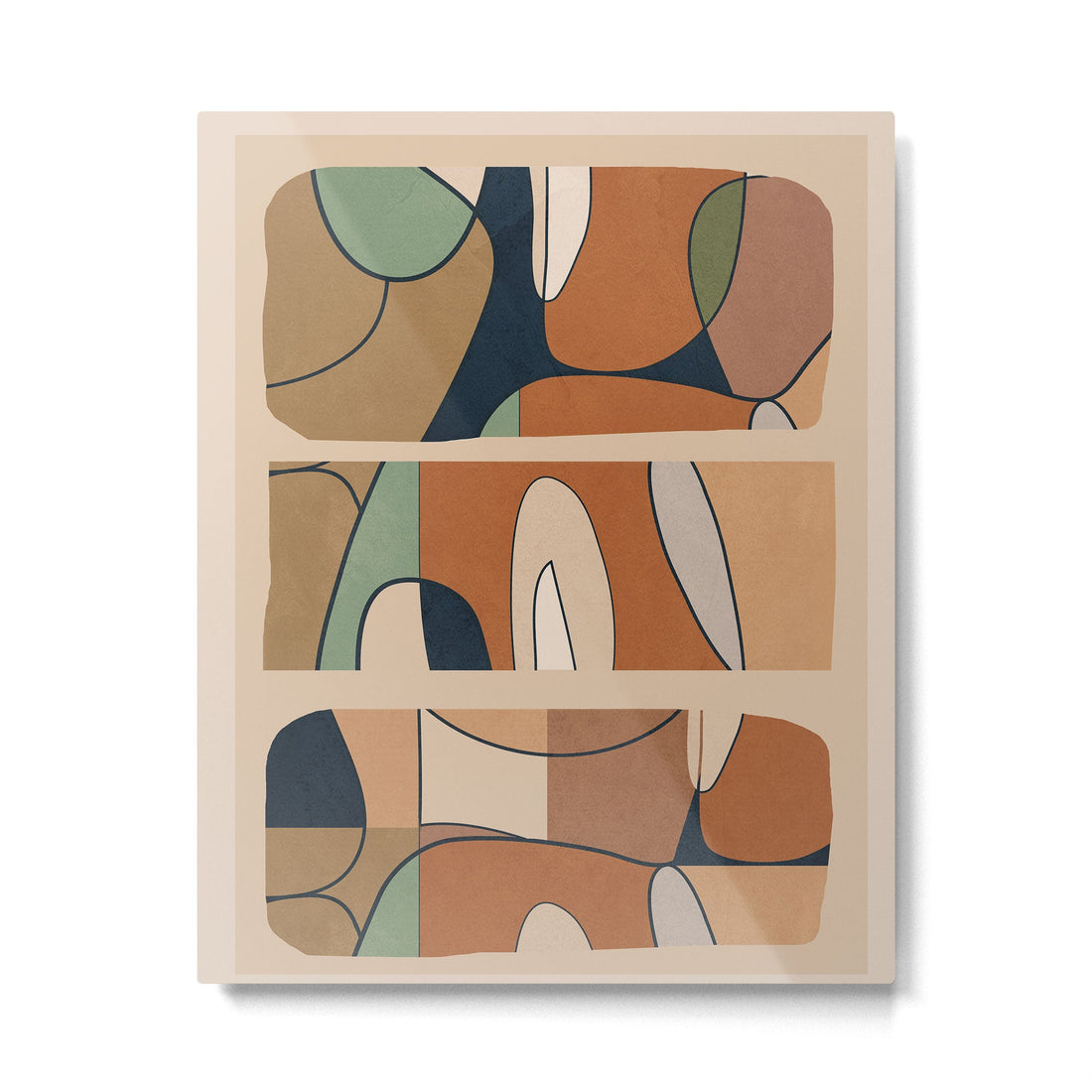 Abstract Line 25 Metal Print | TeksDecor