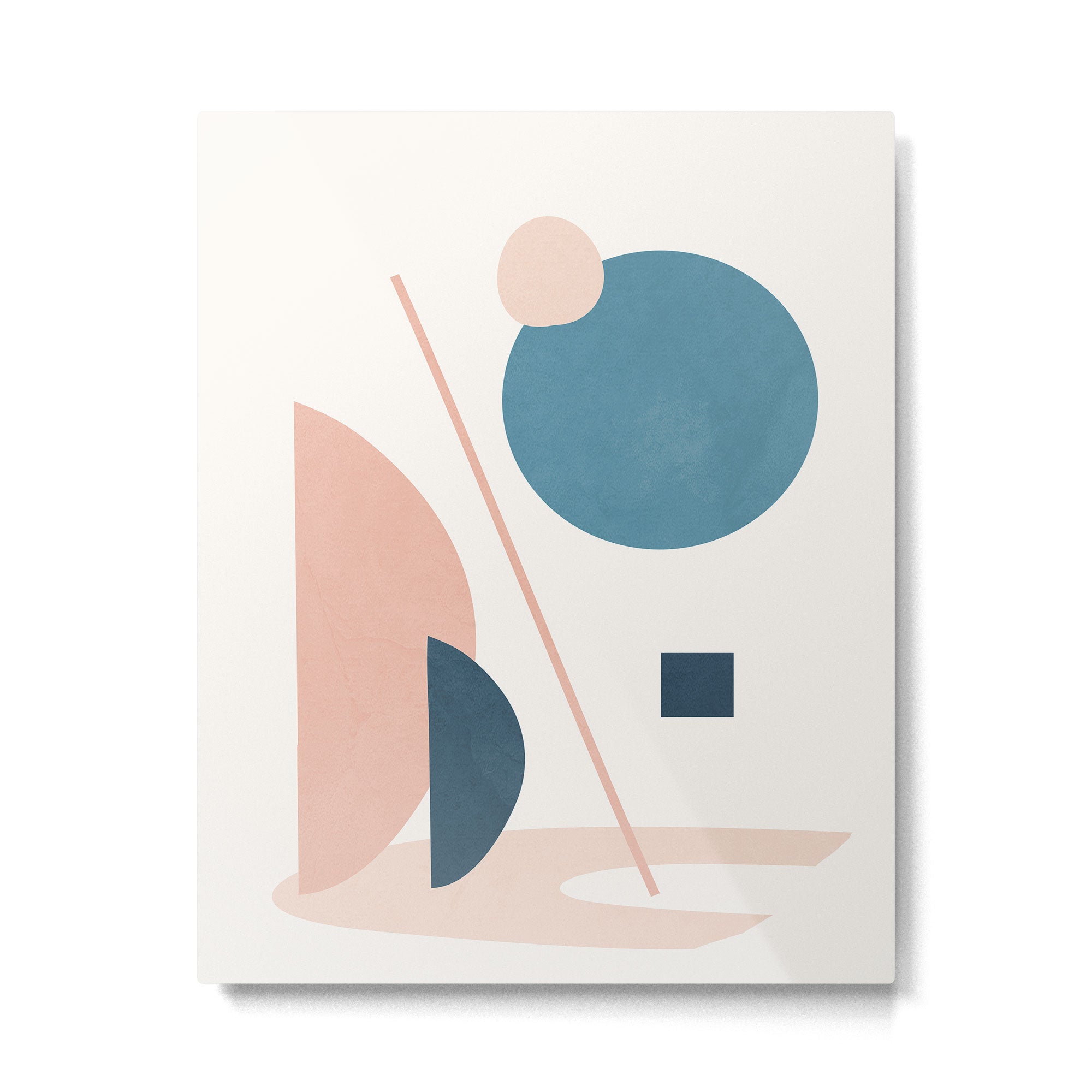 Abstract Minimal Shapes 34 Metal Print | TeksDecor