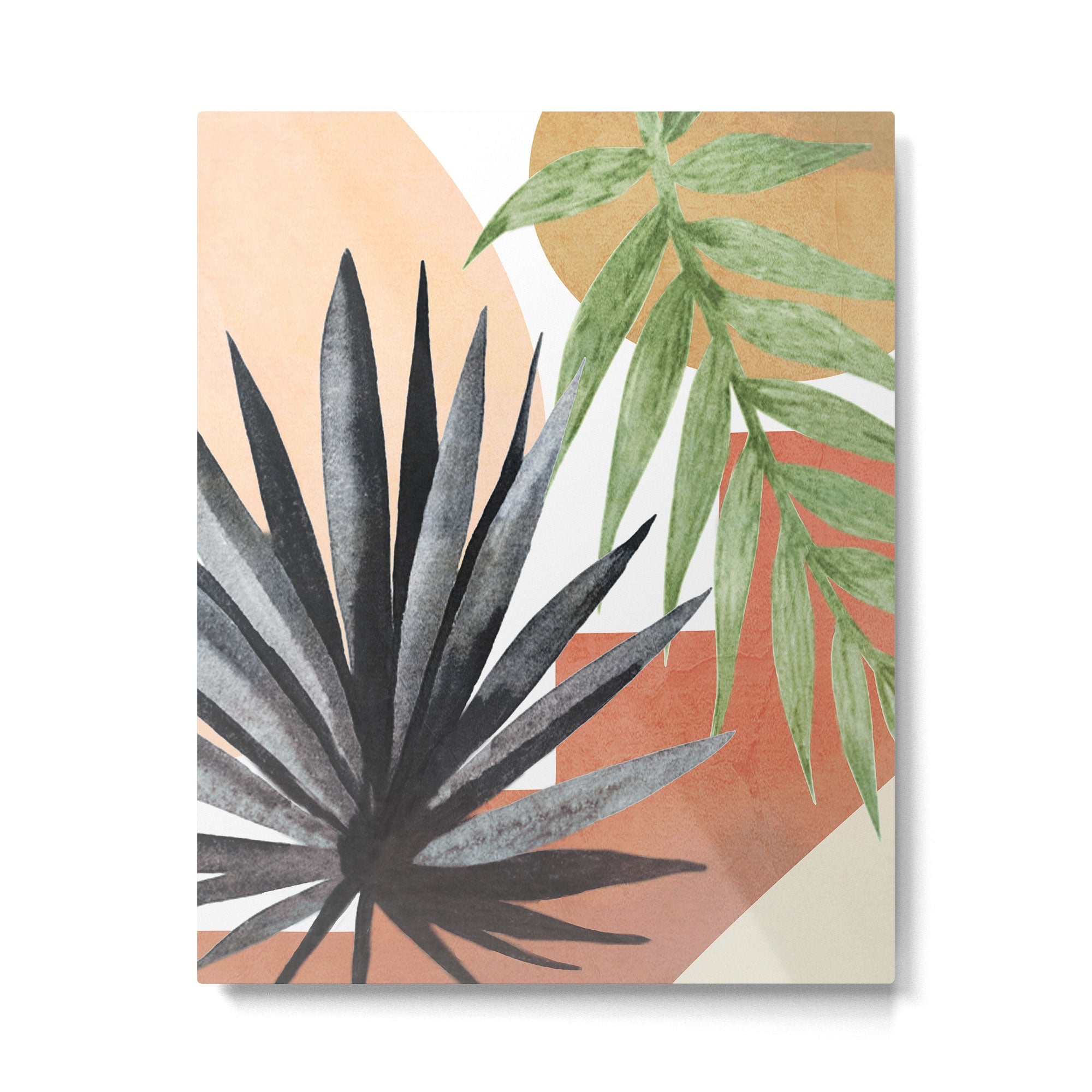 Abstract Tropical Art VII Metal Print | TeksDecor