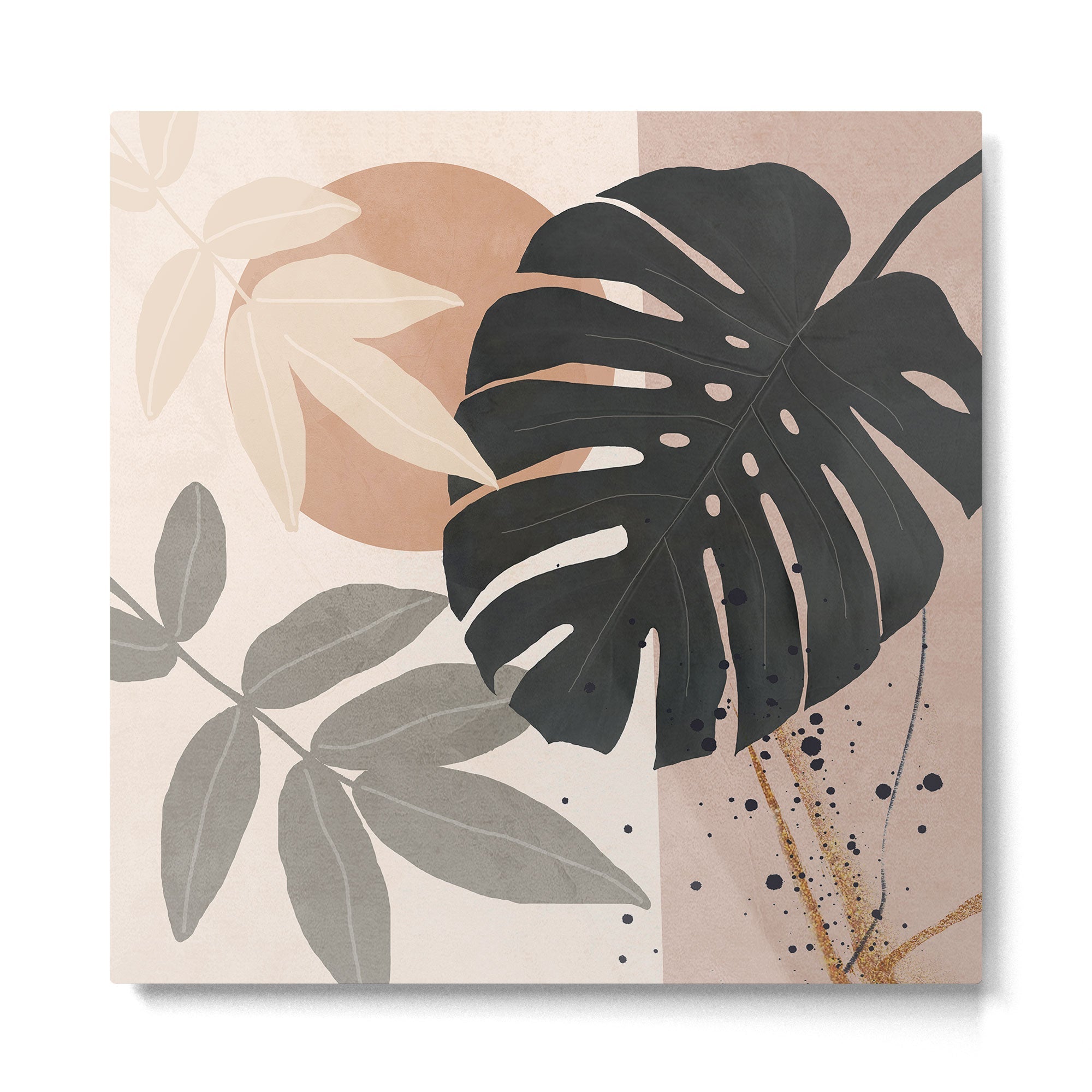 Abstract Tropical Art X Metal Print | TeksDecor