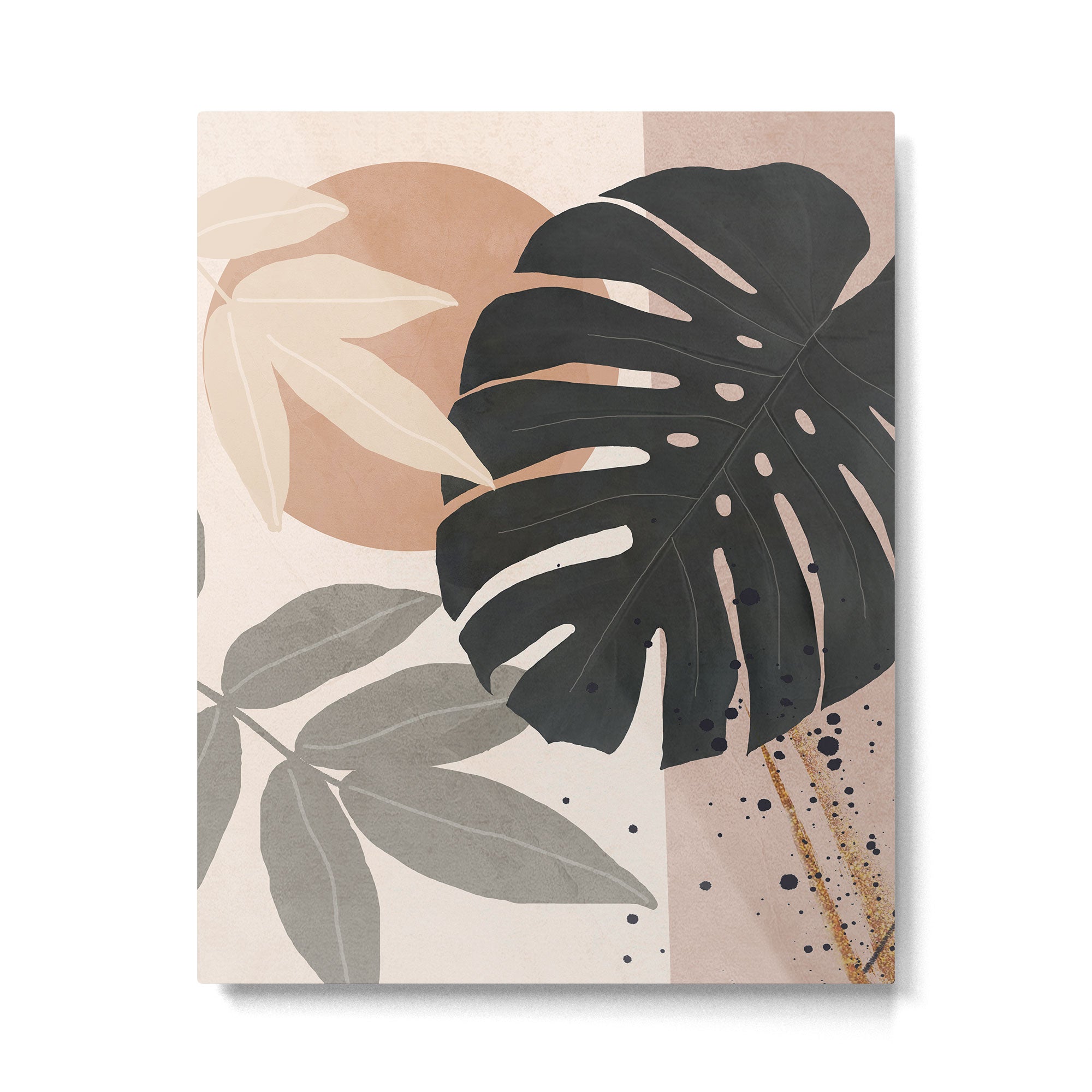 Abstract Tropical Art X Metal Print | TeksDecor