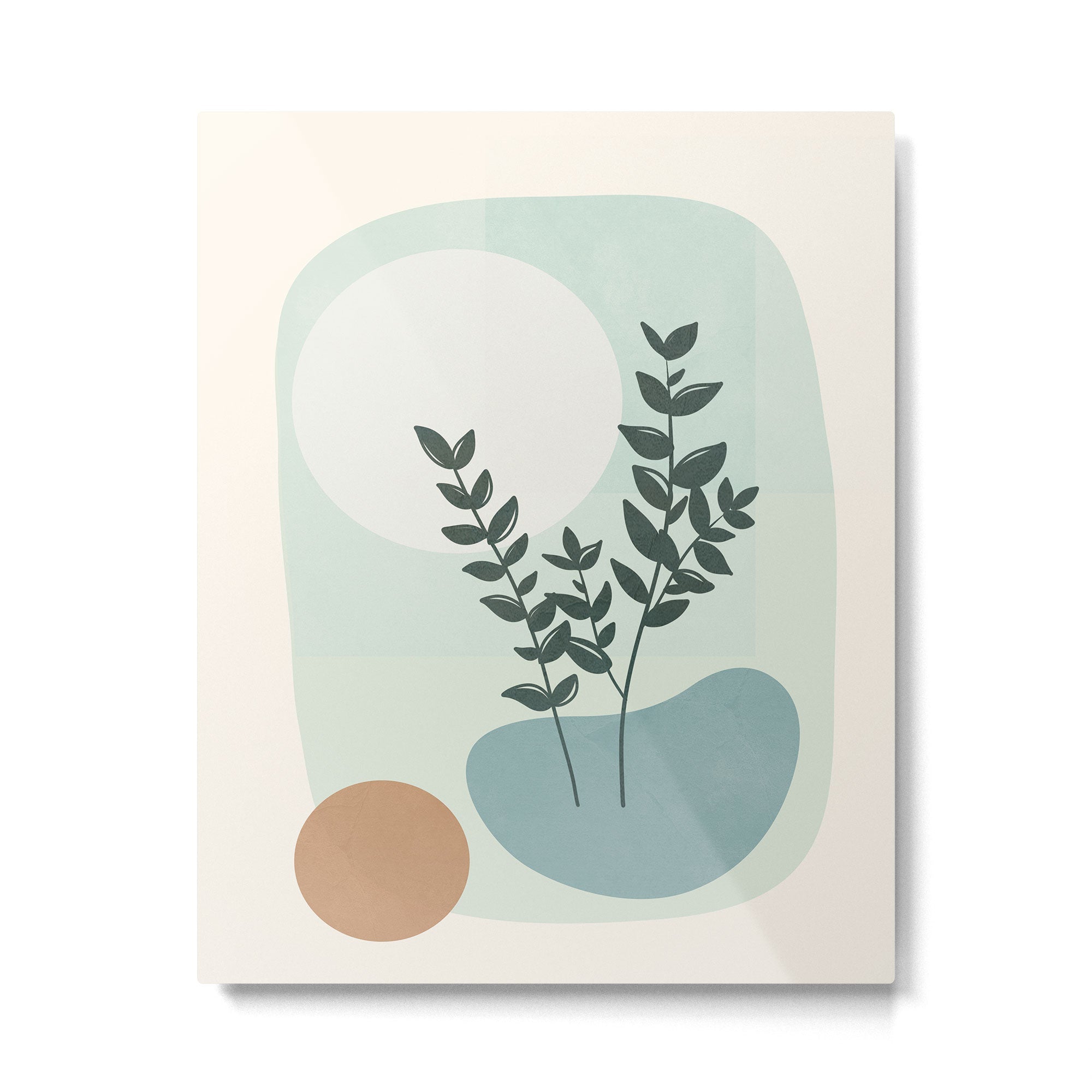 Azzurro Shapes No 51 Metal Print | TeksDecor
