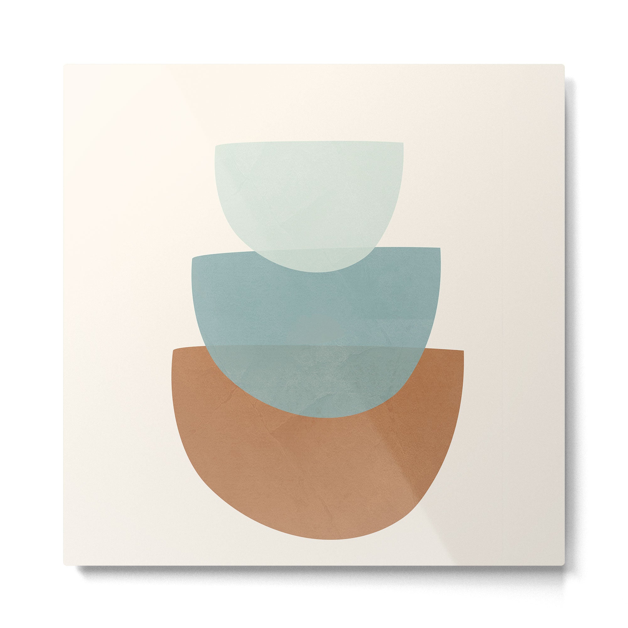 Azzurro Shapes No 56 Metal Print | TeksDecor