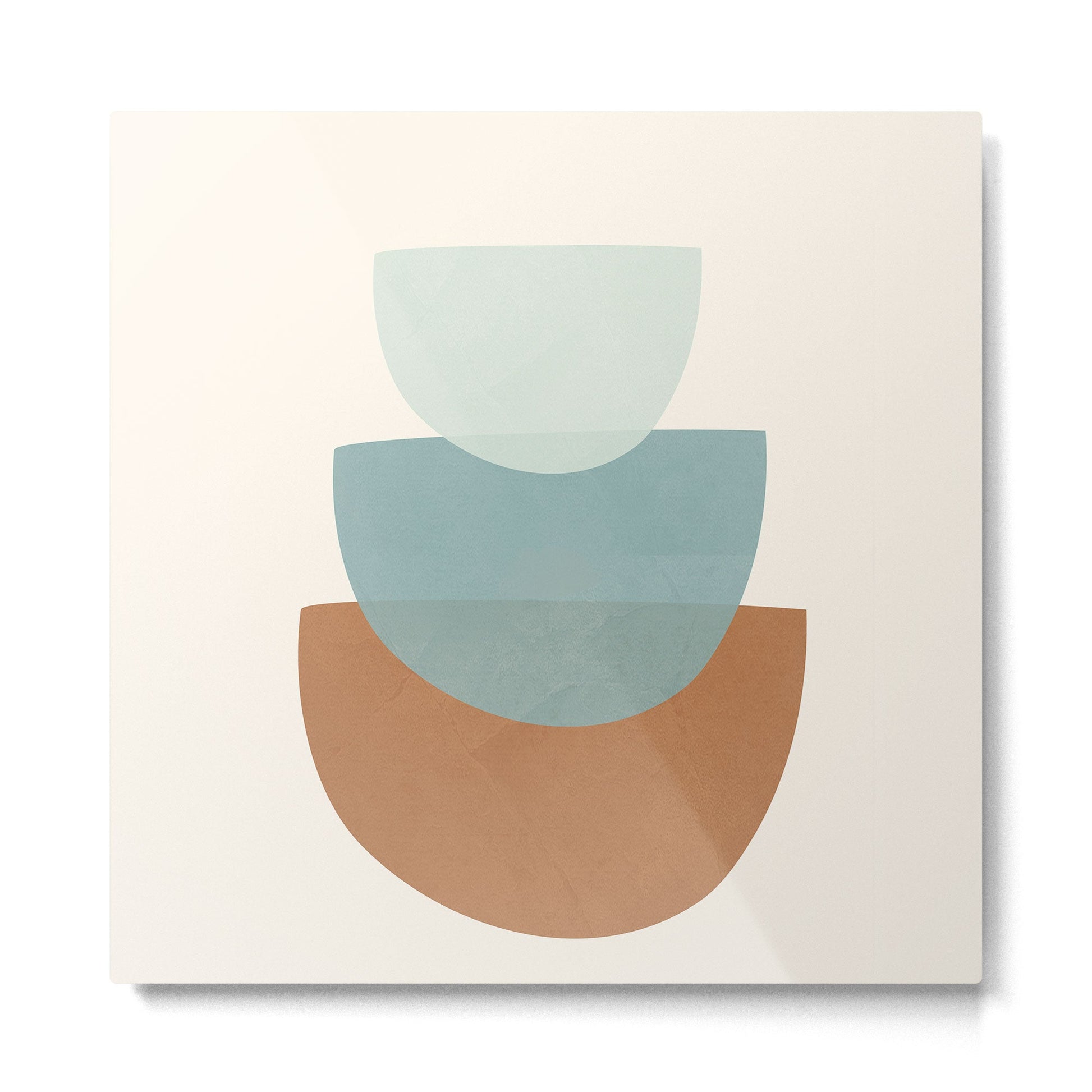 Azzurro Shapes No 56 Metal Print | TeksDecor