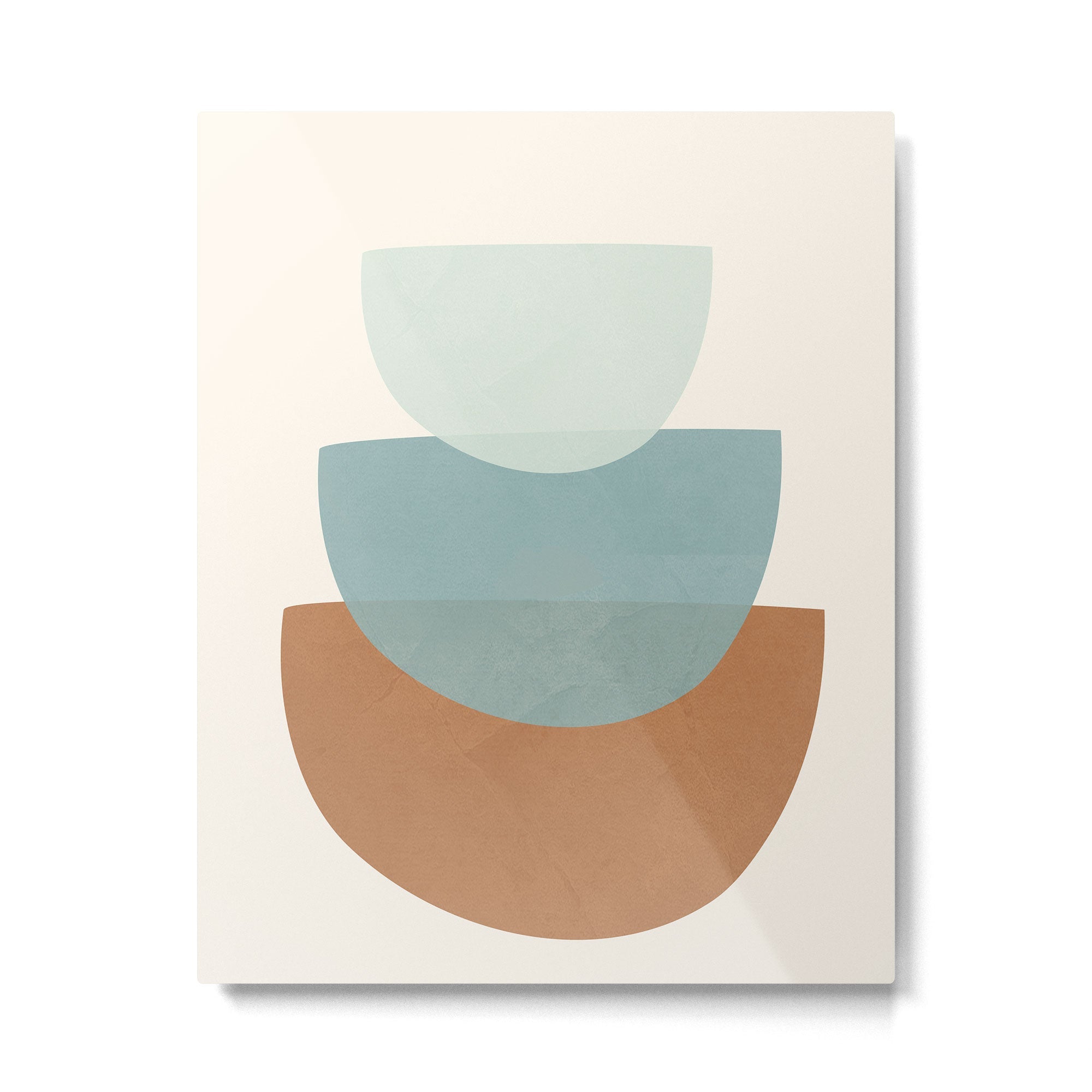 Azzurro Shapes No 56 Metal Print | TeksDecor