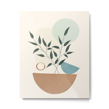 Azzurro Shapes No 57 Metal Print | TeksDecor