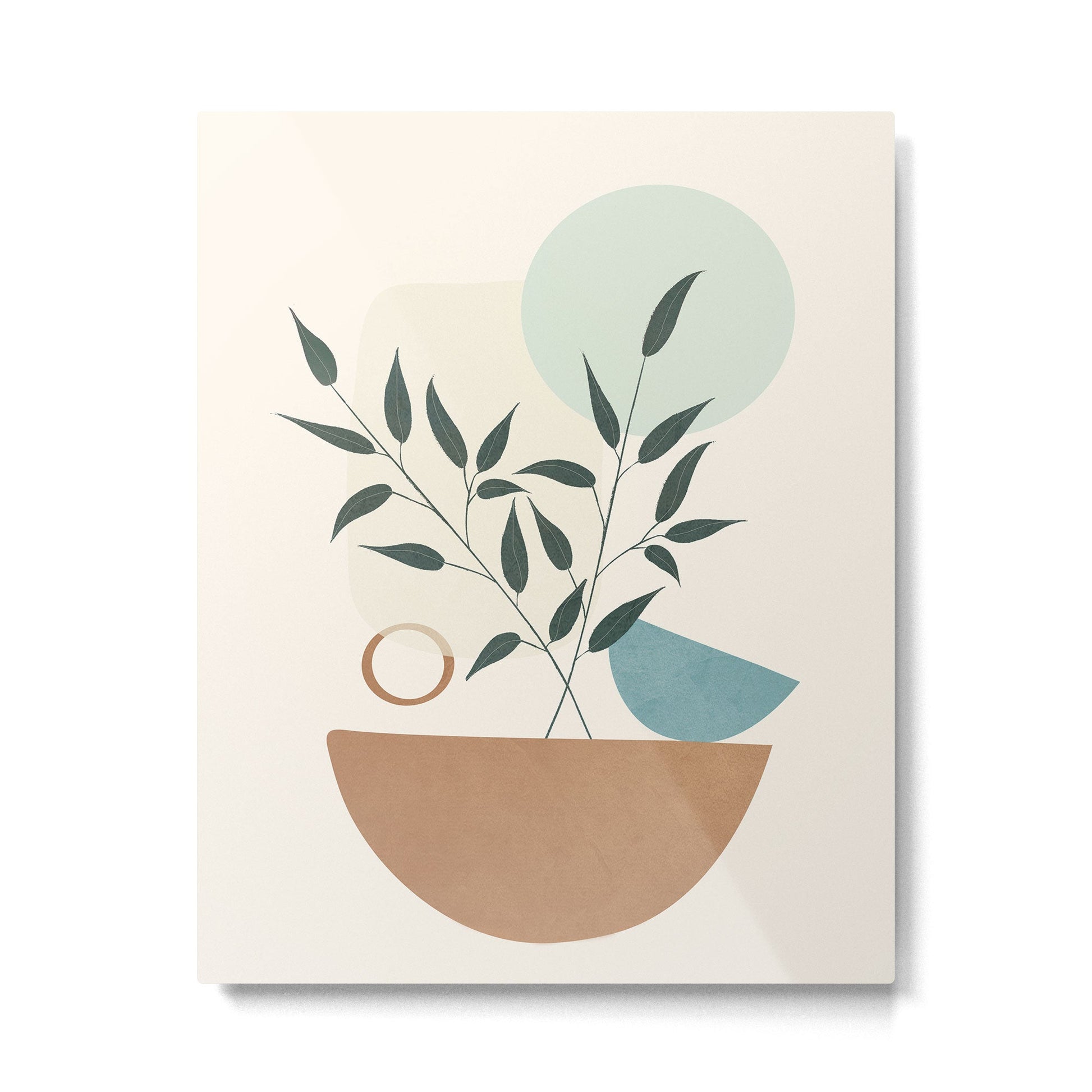 Azzurro Shapes No 57 Metal Print | TeksDecor