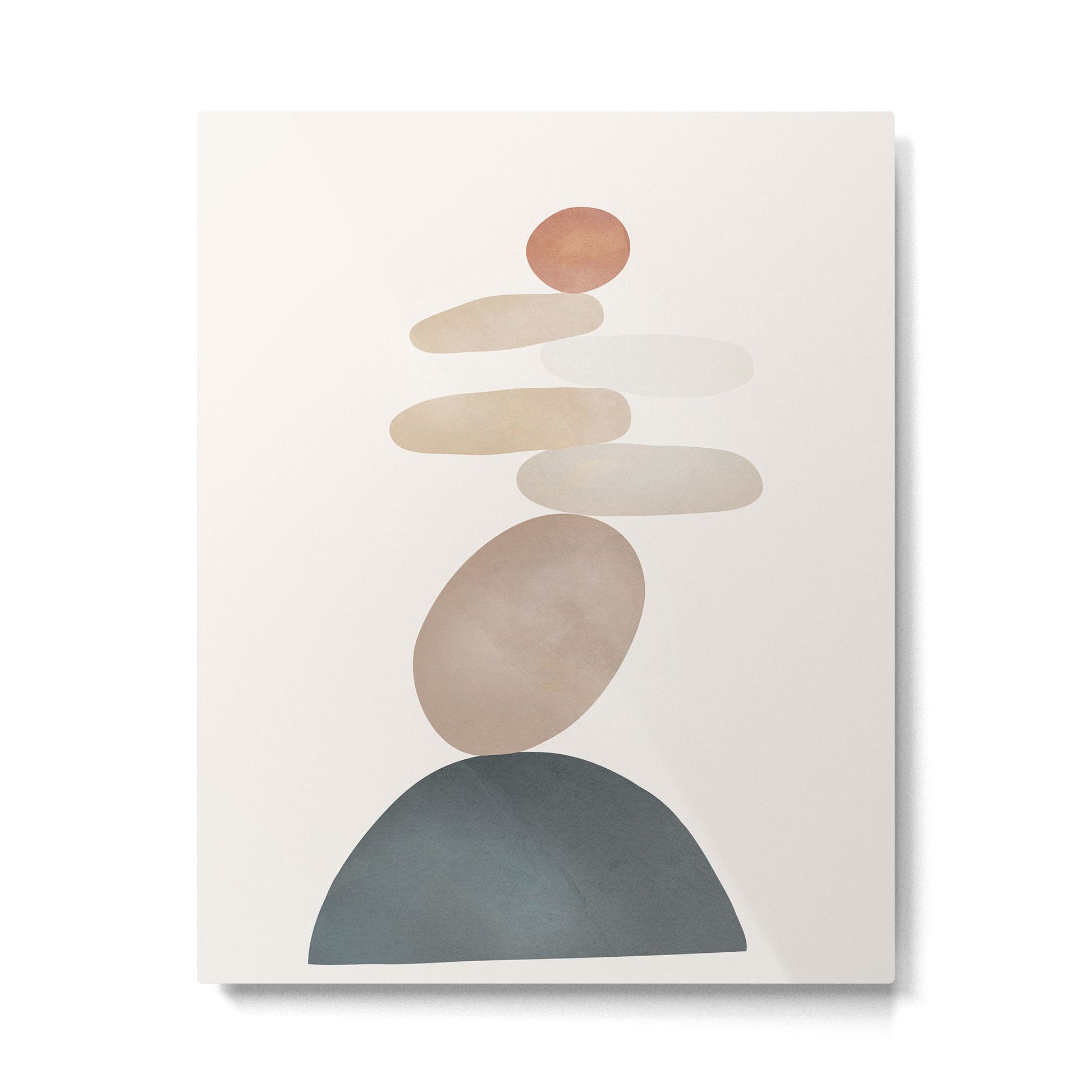 Balancing Stones 24 Metal Print | TeksDecor