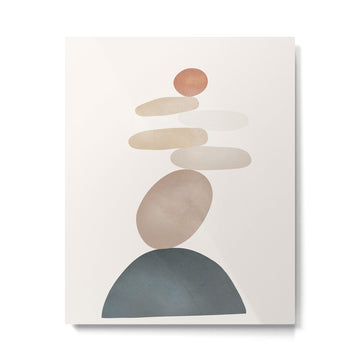 Balancing Stones 24 Metal Print | TeksDecor