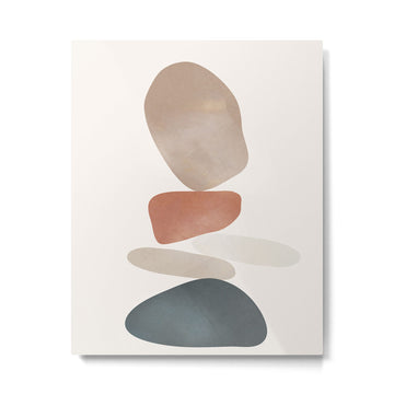 Balancing Stones 25 Metal Print | TeksDecor