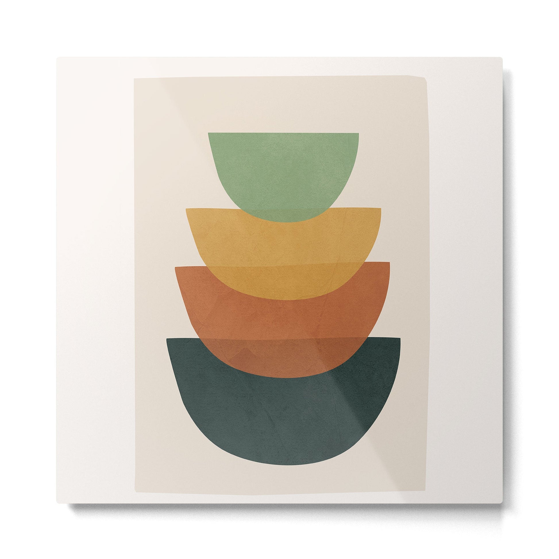 Colorful Abstract Shapes 1 Metal Print | TeksDecor