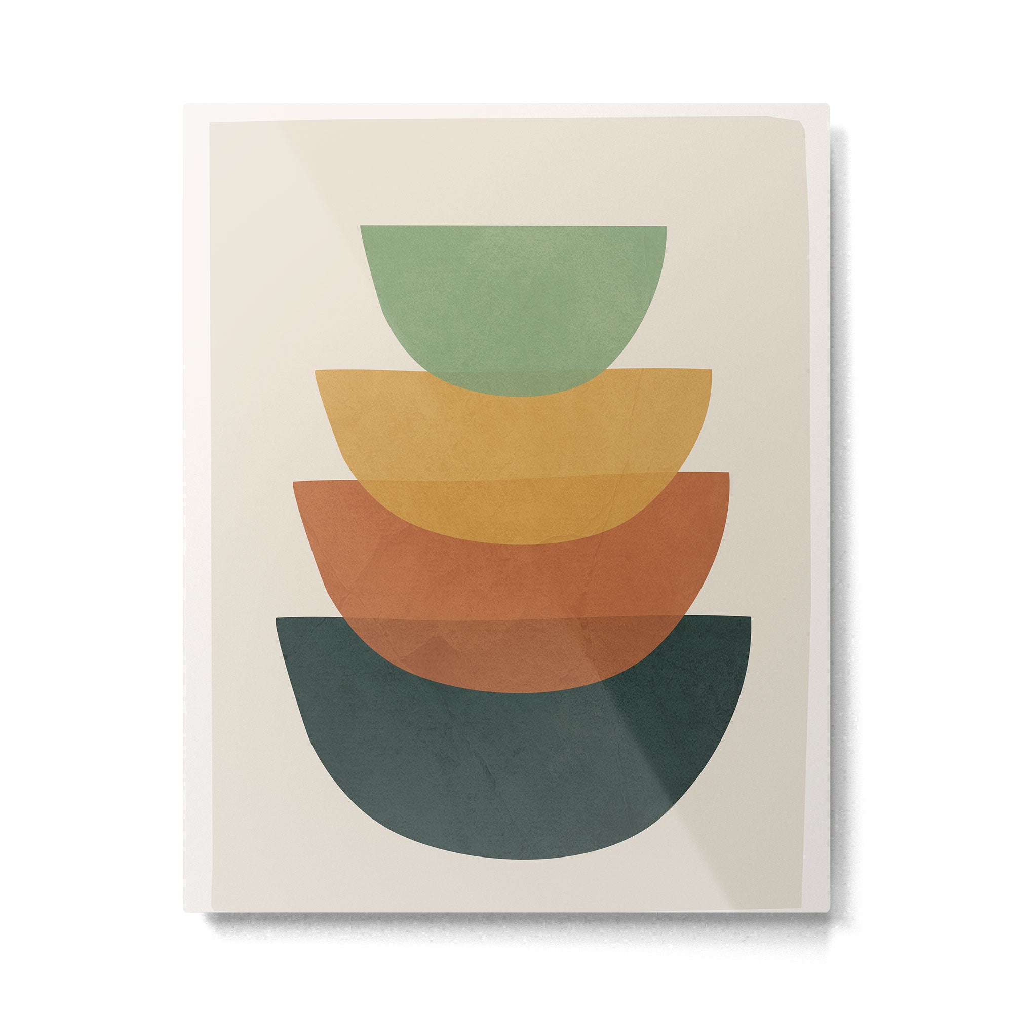 Colorful Abstract Shapes 1 Metal Print | TeksDecor