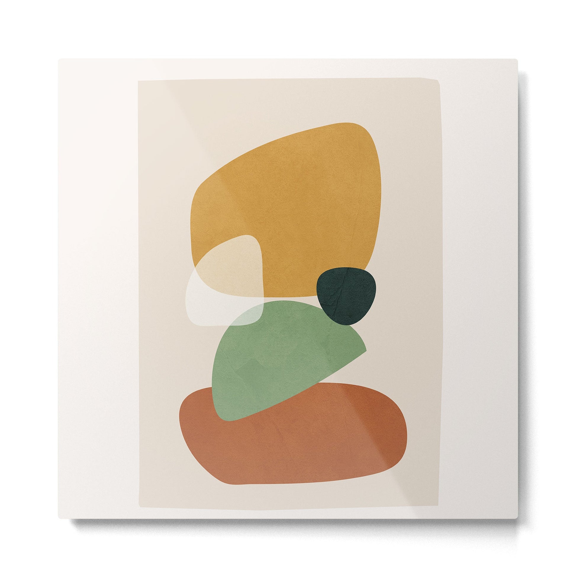 Colorful Abstract Shapes 5 Metal Print | TeksDecor