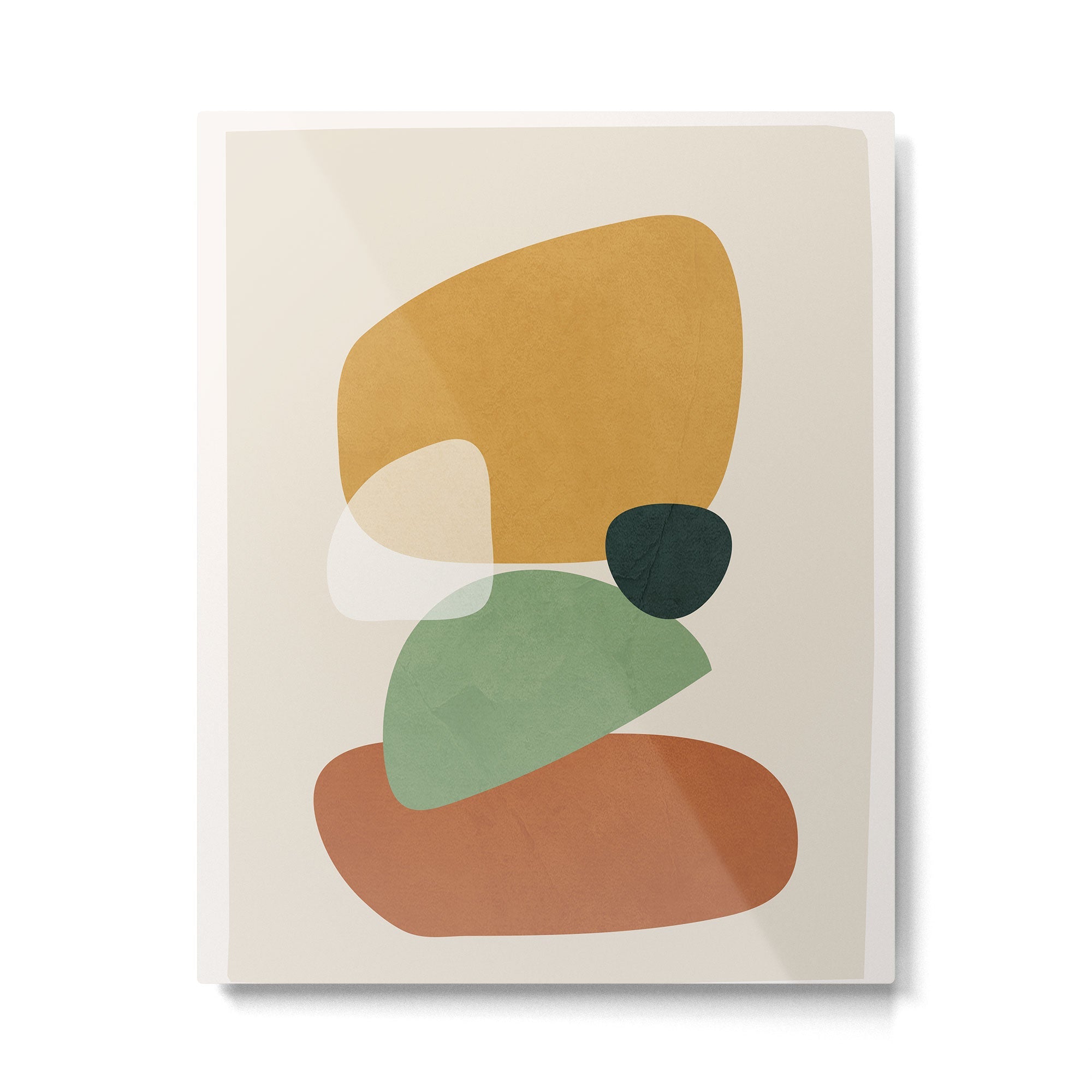 Colorful Abstract Shapes 5 Metal Print | TeksDecor