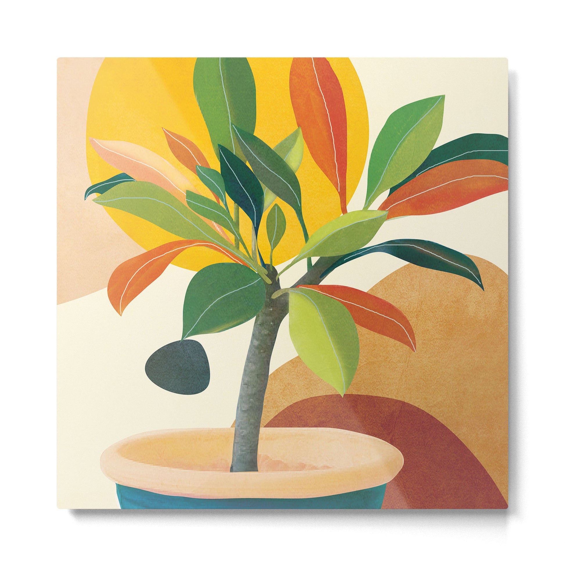 Colorful Branching Out 35 Metal Print | TeksDecor
