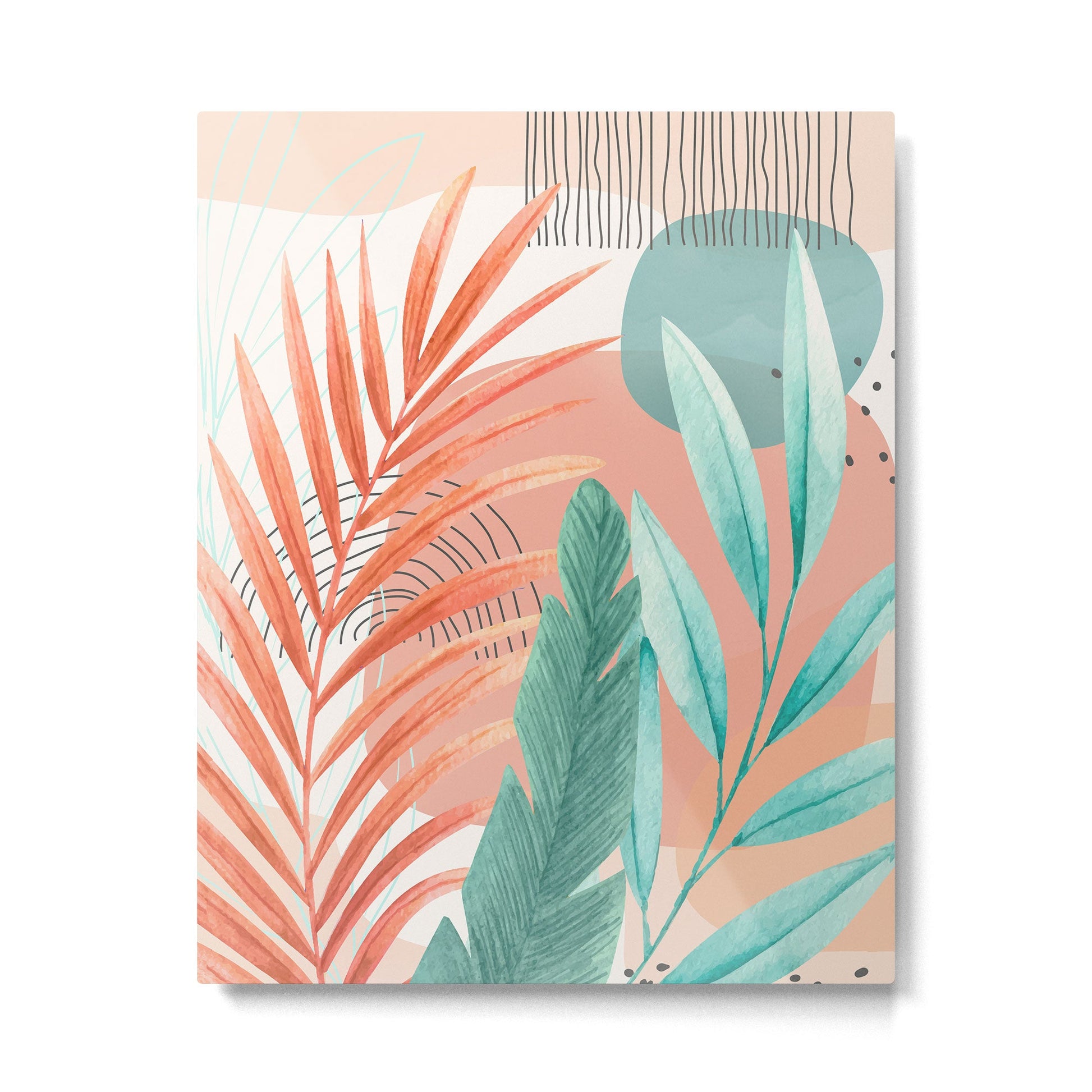 Elegant Shapes 23 Metal Print | TeksDecor