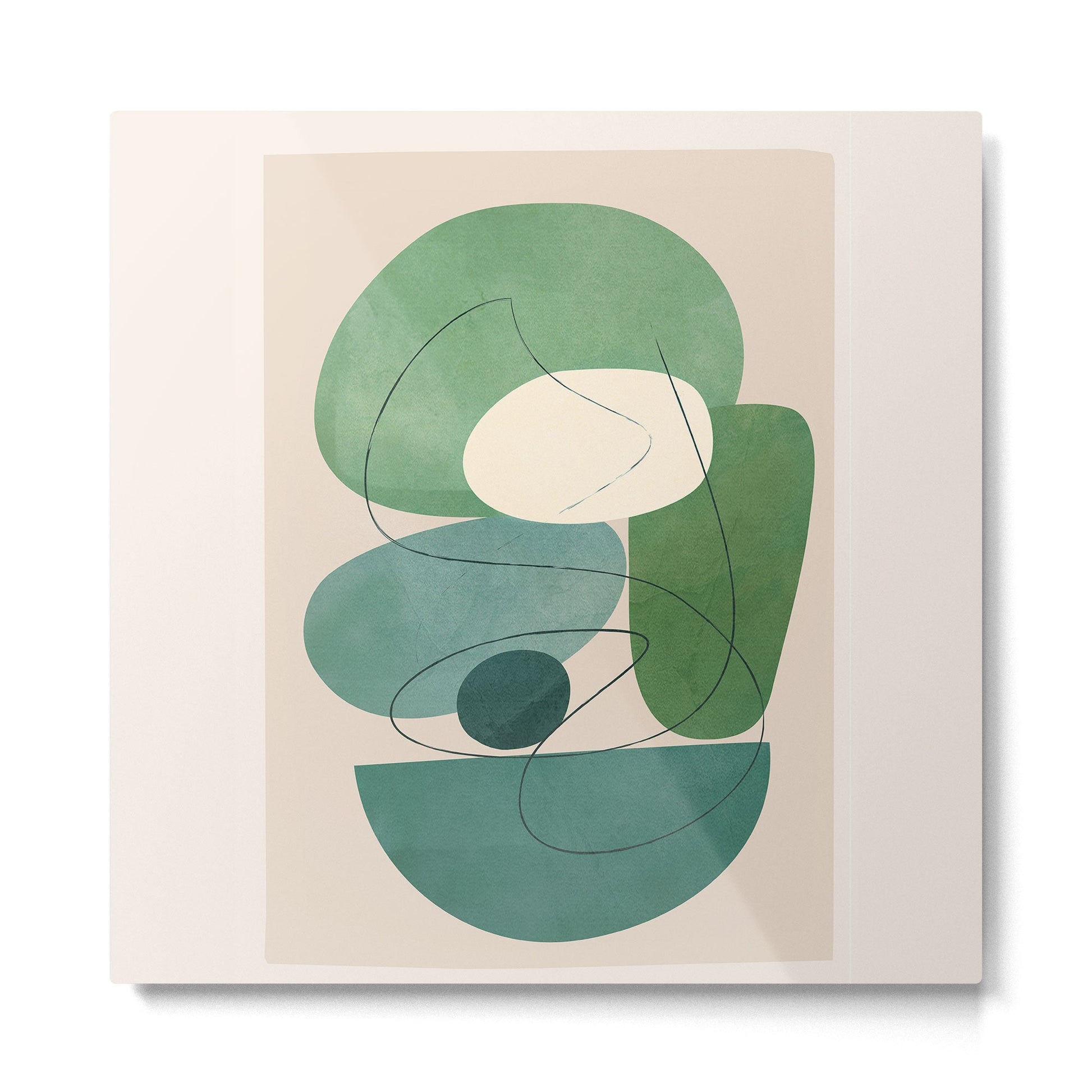 Floating Abstraction 7 Metal Print | TeksDecor