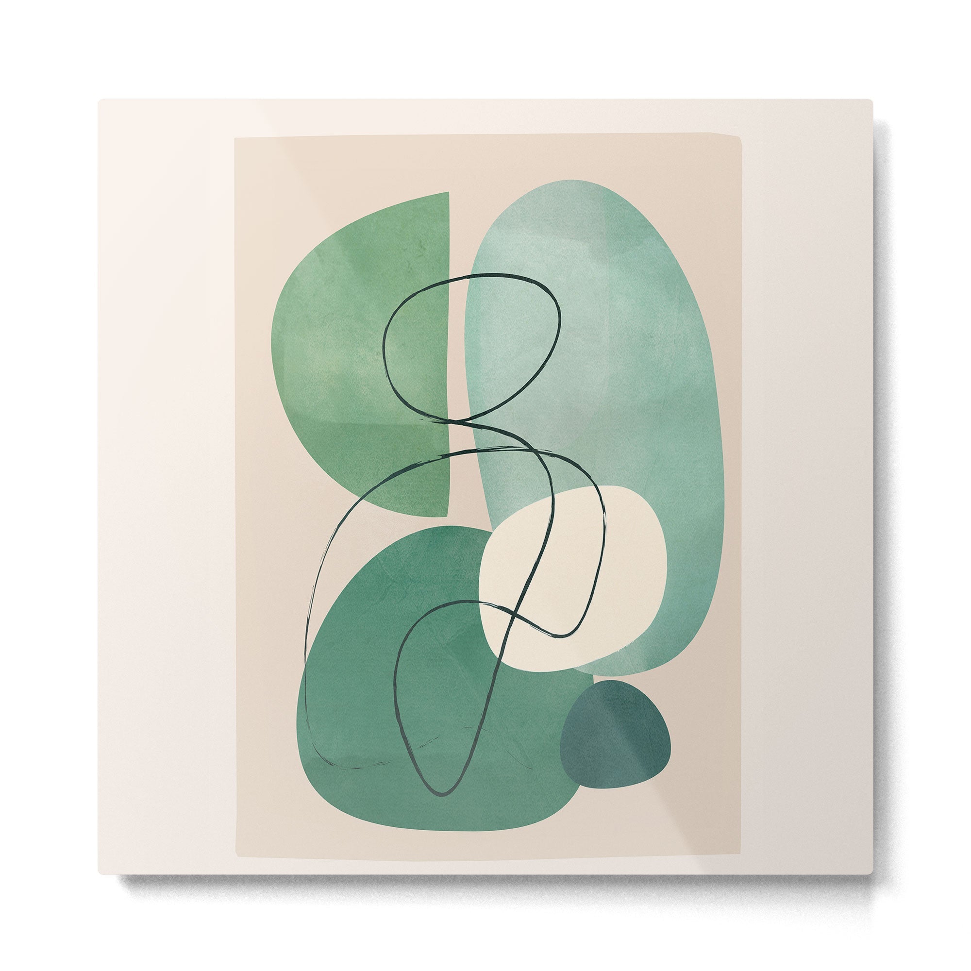 Floating Abstraction 8 Metal Print | TeksDecor
