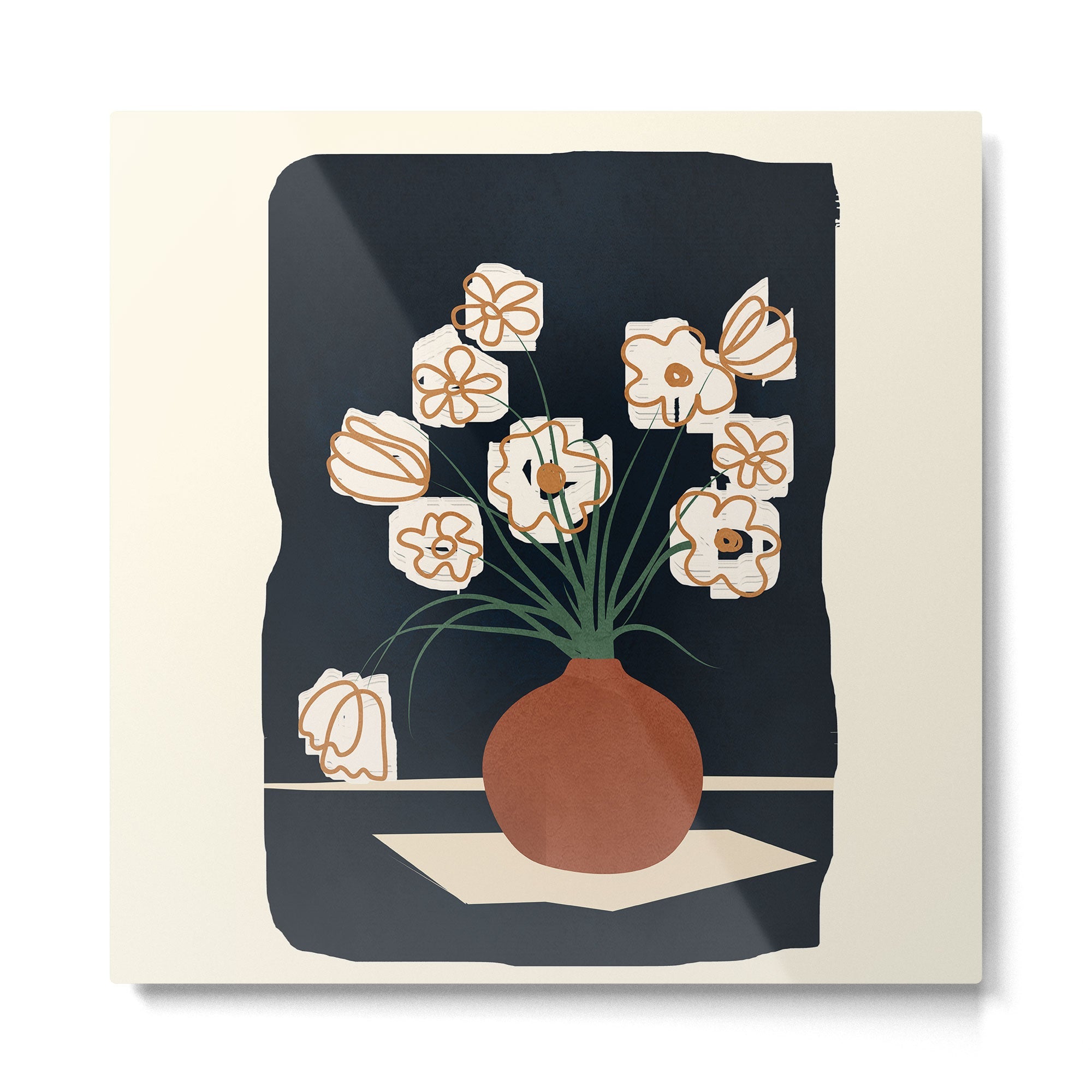 Flowers 1 Metal Print | TeksDecor