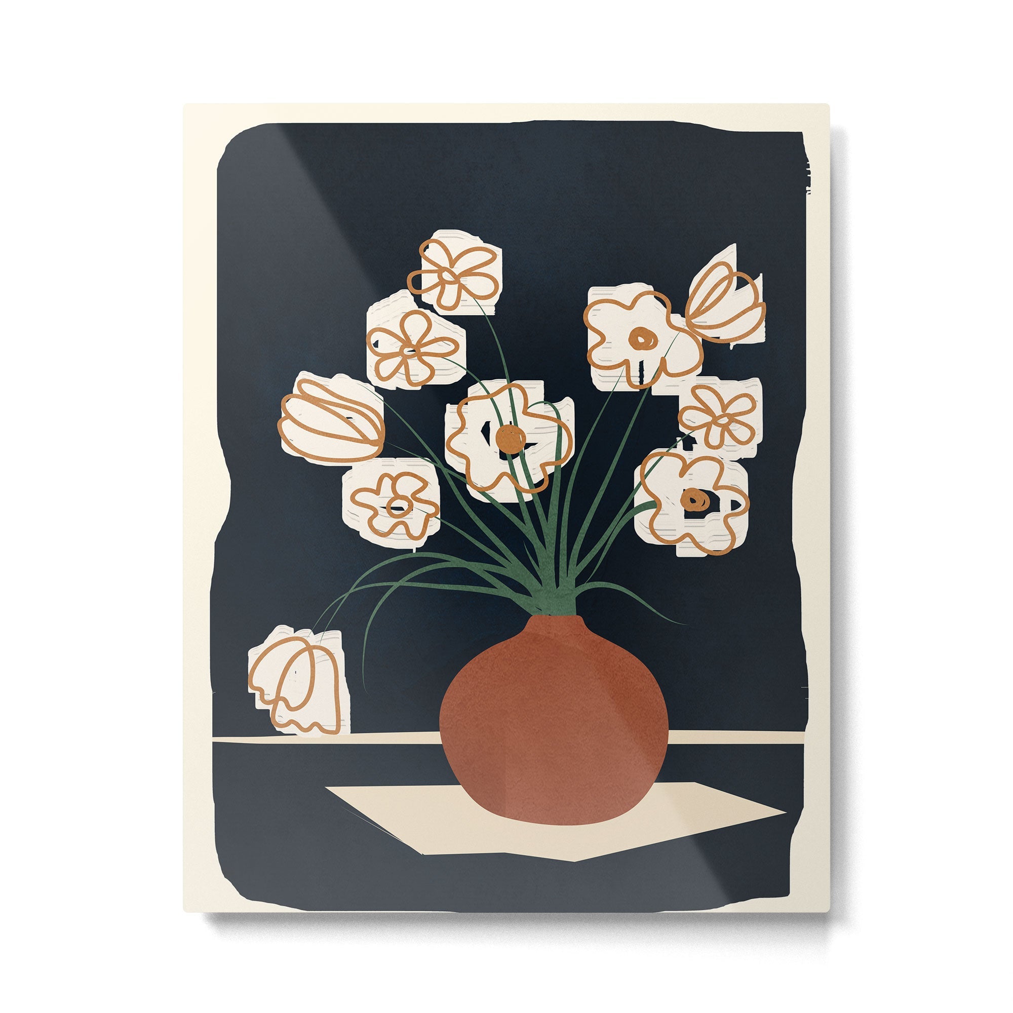 Flowers 1 Metal Print | TeksDecor