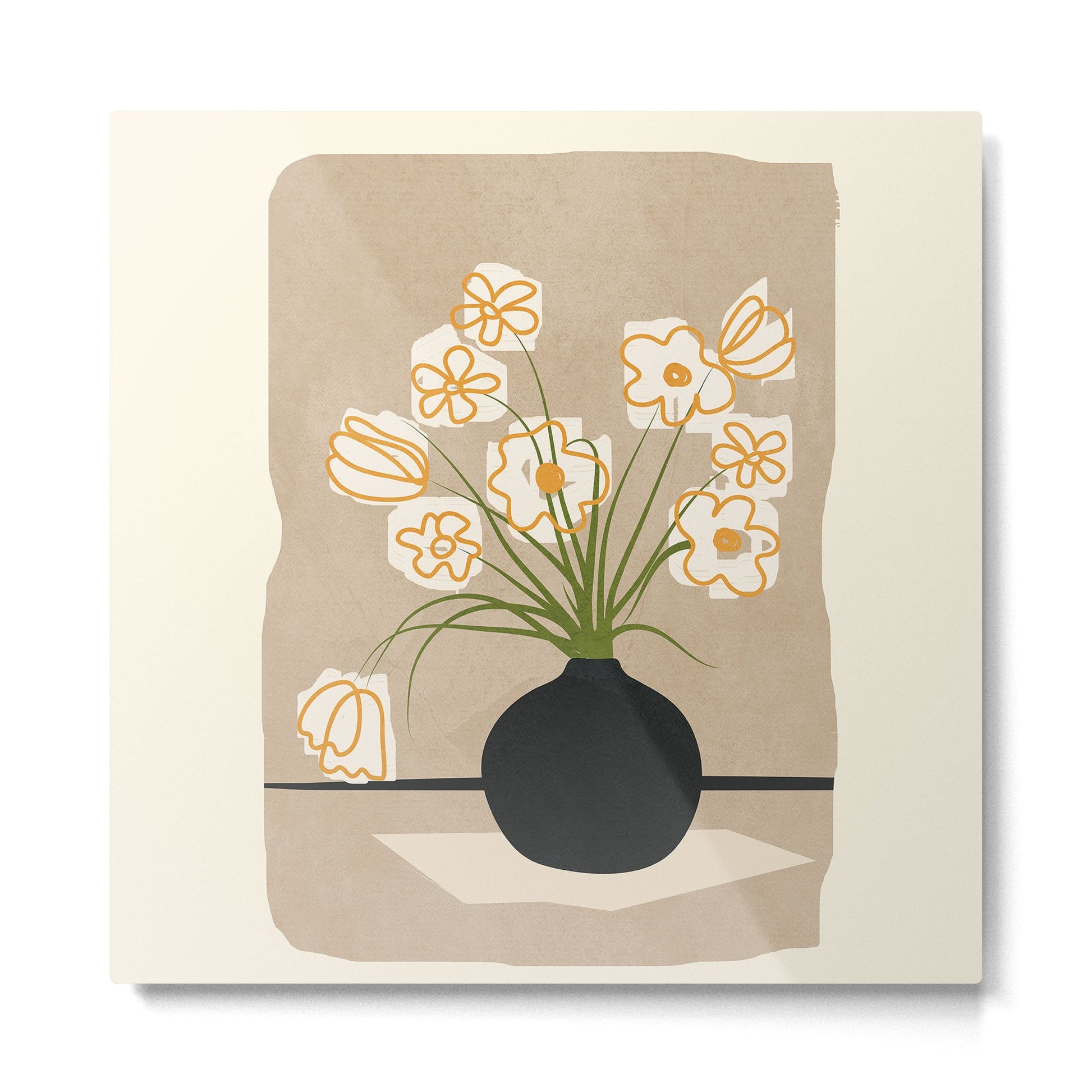 Flowers 7 Metal Print | TeksDecor