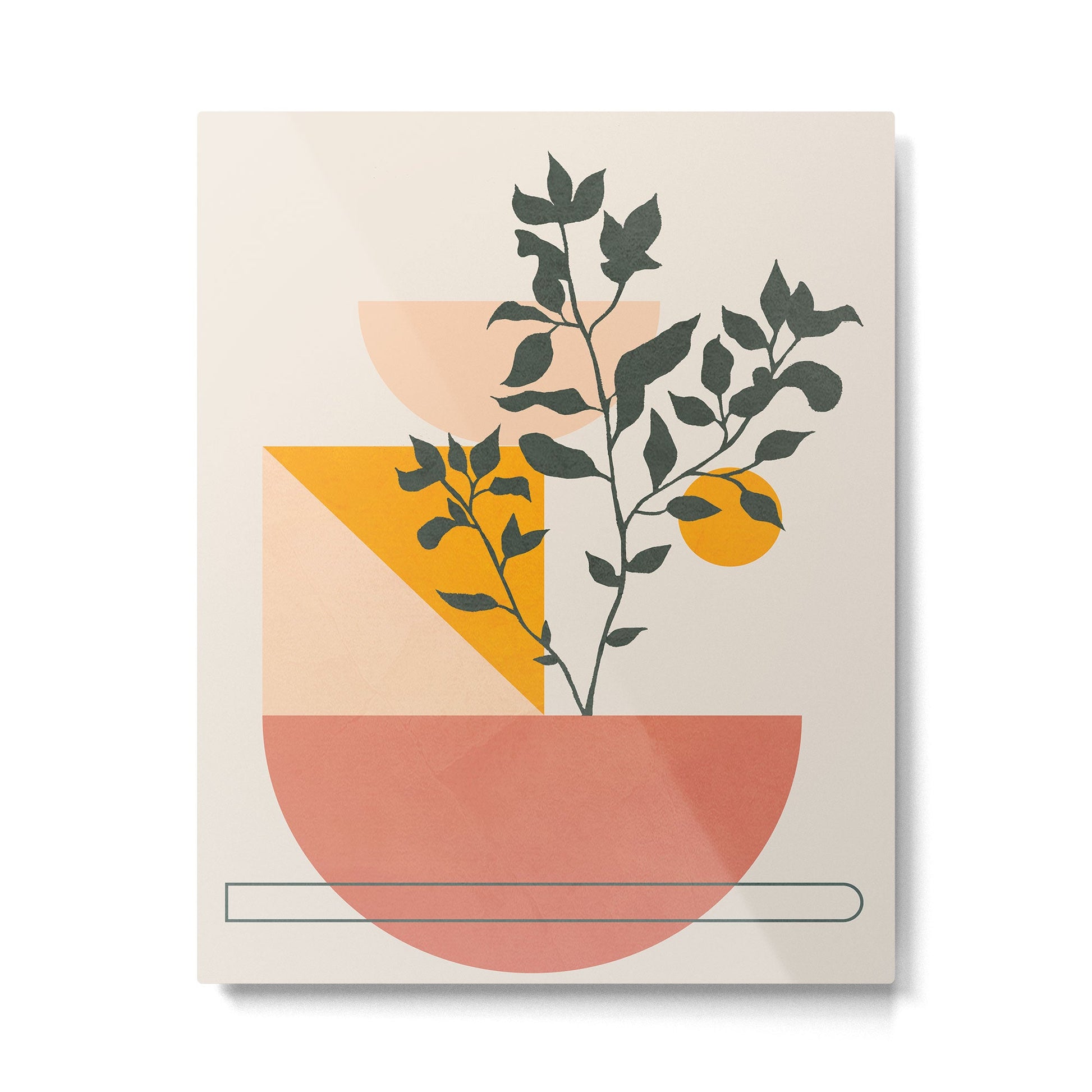 Geometric Modern Art 43 Metal Print | TeksDecor
