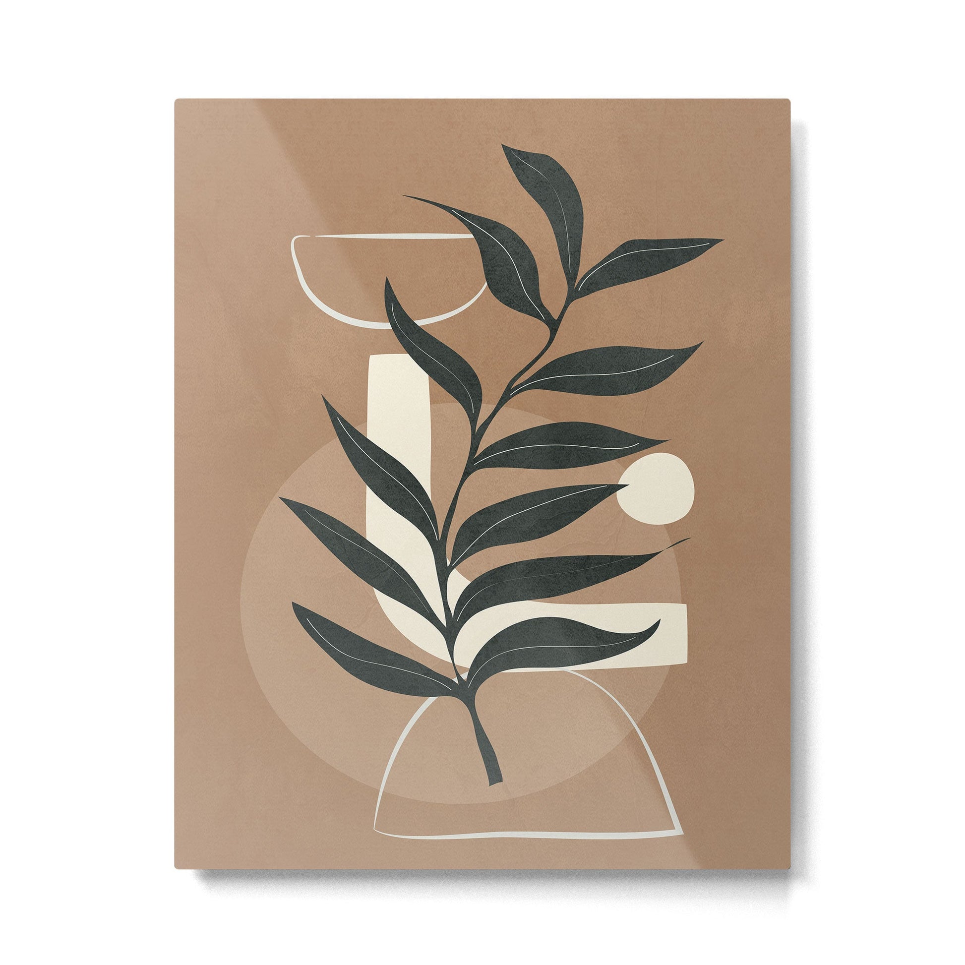 Leaf Design 1 Metal Print | TeksDecor