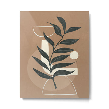 Leaf Design 1 Metal Print | TeksDecor