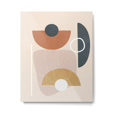 Minimal Abstract Shapes No.56 Metal Print | TeksDecor