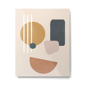 Minimal Abstract Shapes No.58 Metal Print | TeksDecor