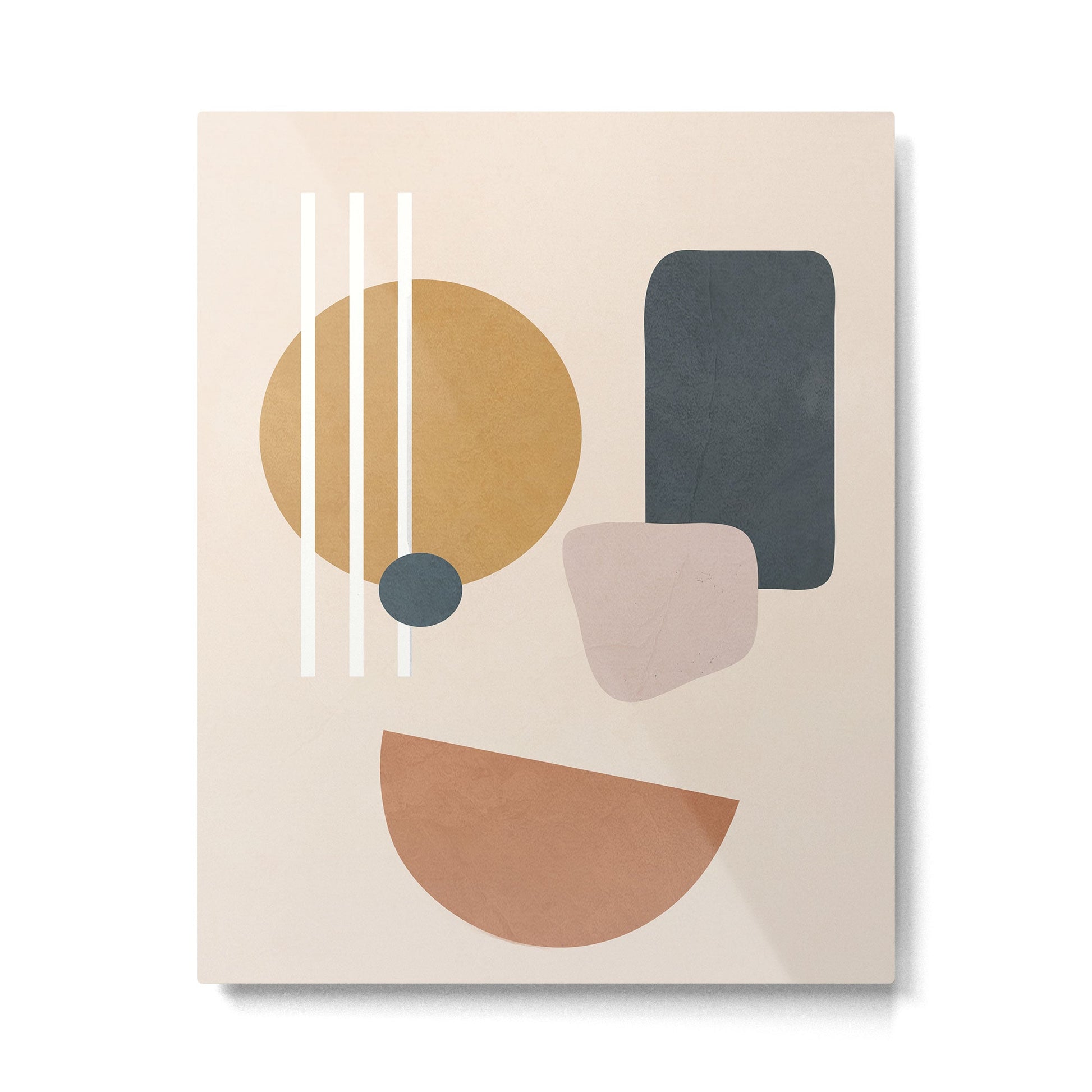 Minimal Abstract Shapes No.58 Metal Print | TeksDecor