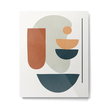 Minimal Shapes No.35 Metal Print | TeksDecor