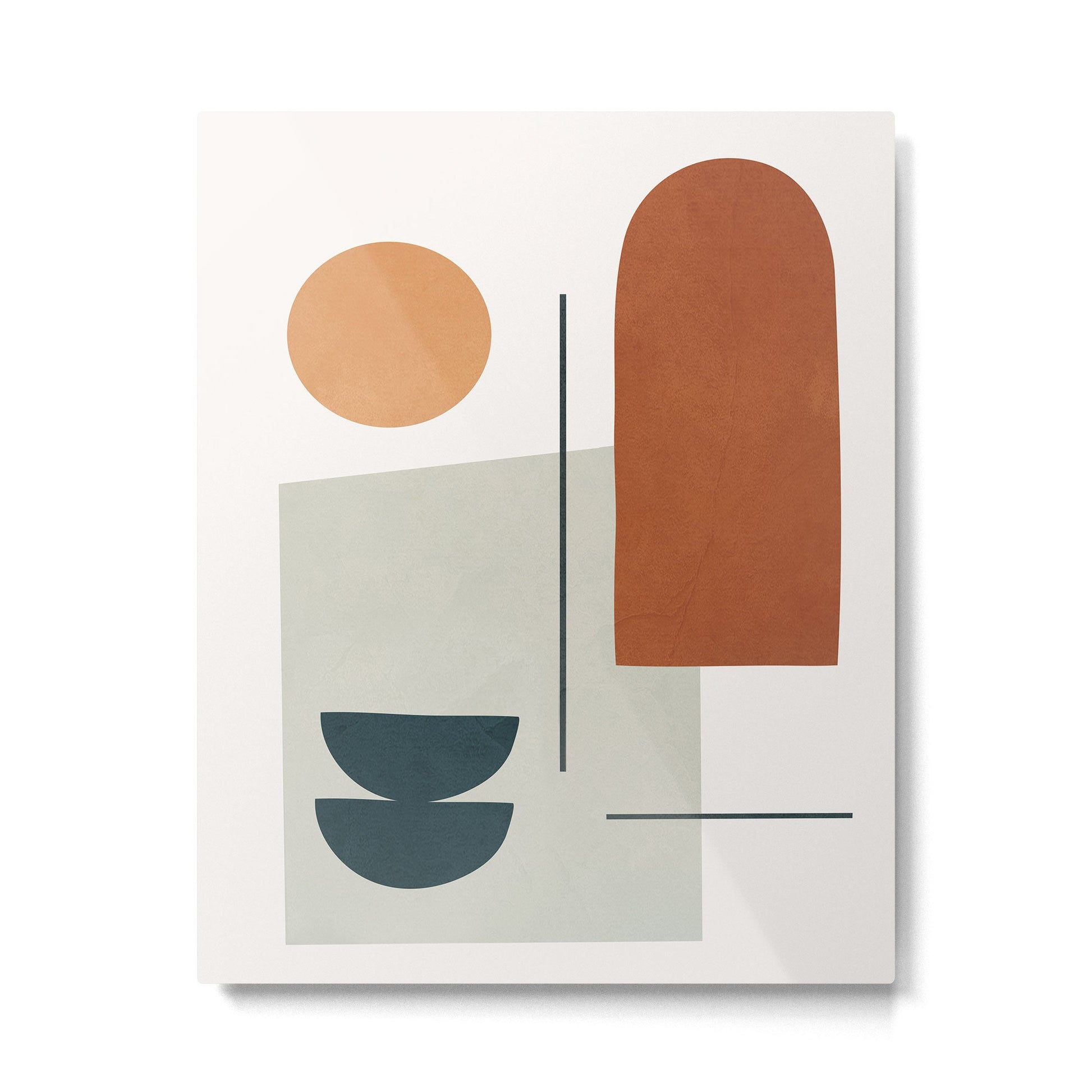 Minimal Shapes No.38 Metal Print | TeksDecor