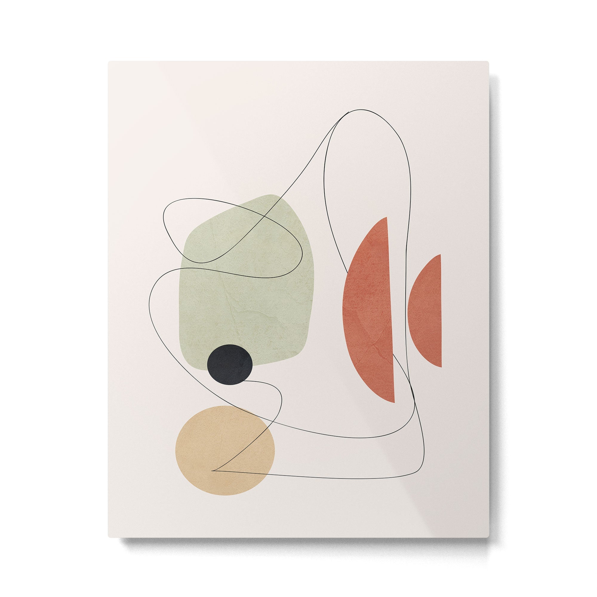 Minimal Shapes No.50 Metal Print | TeksDecor