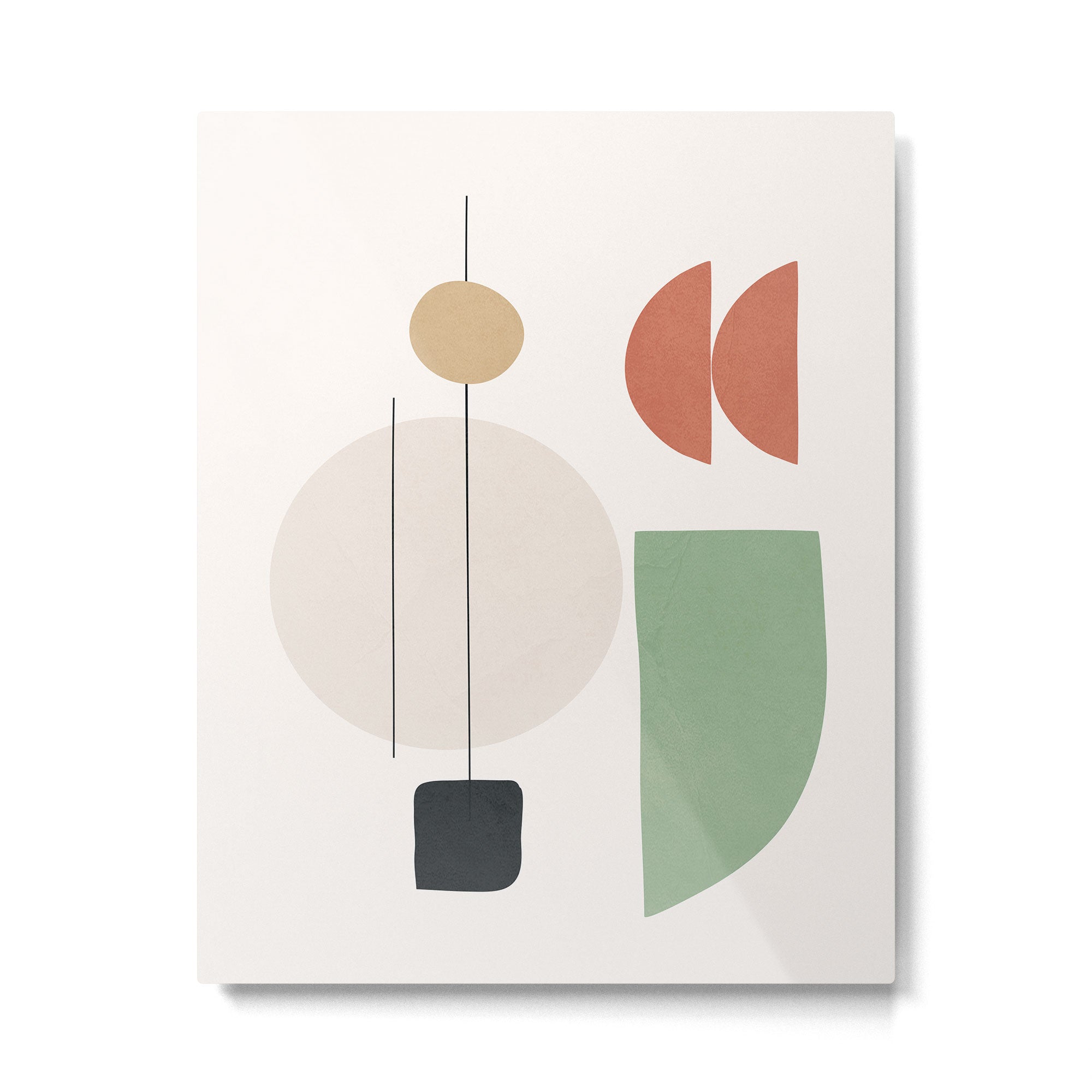 Minimal Shapes No.57 Metal Print | TeksDecor