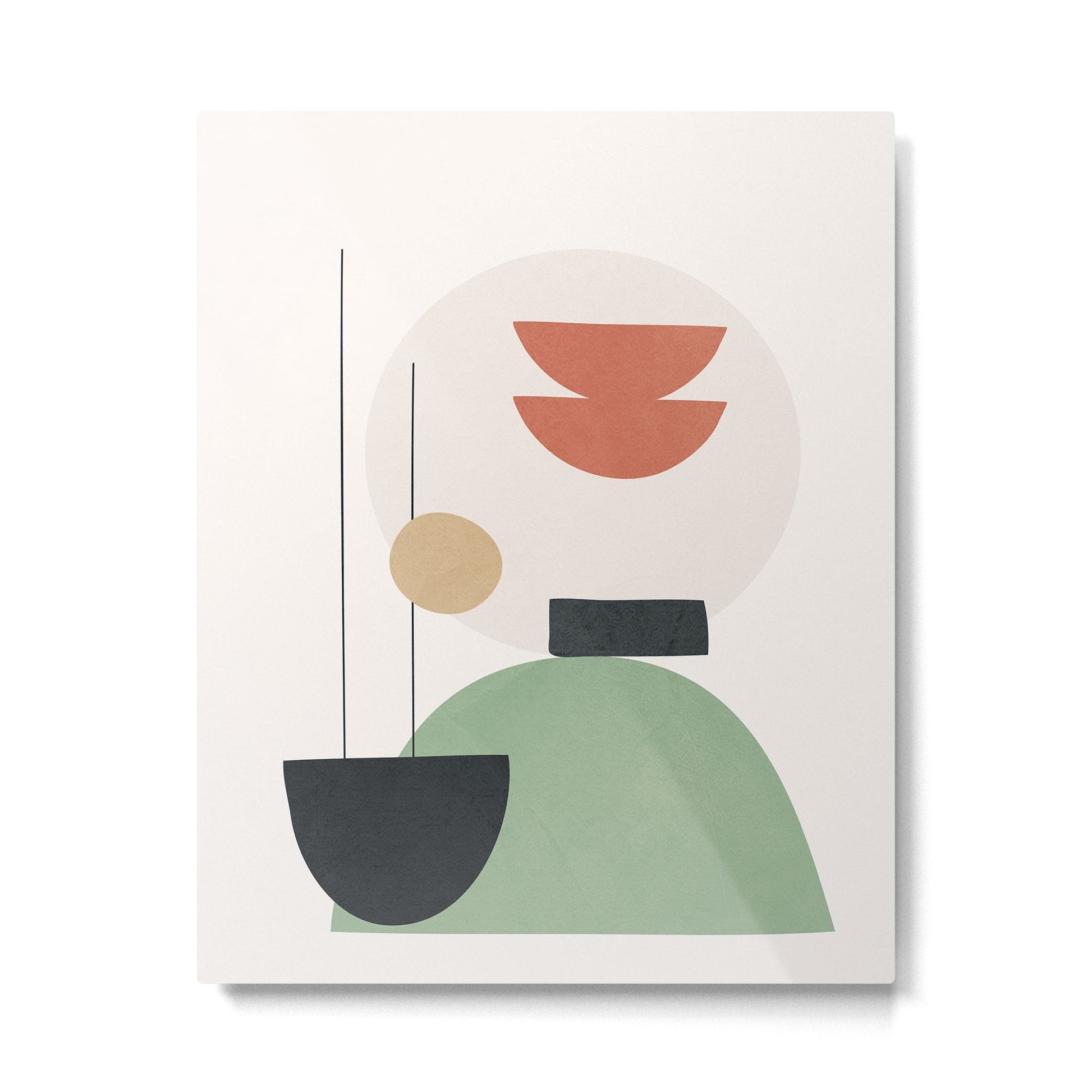 Minimal Shapes No.60 Metal Print | TeksDecor