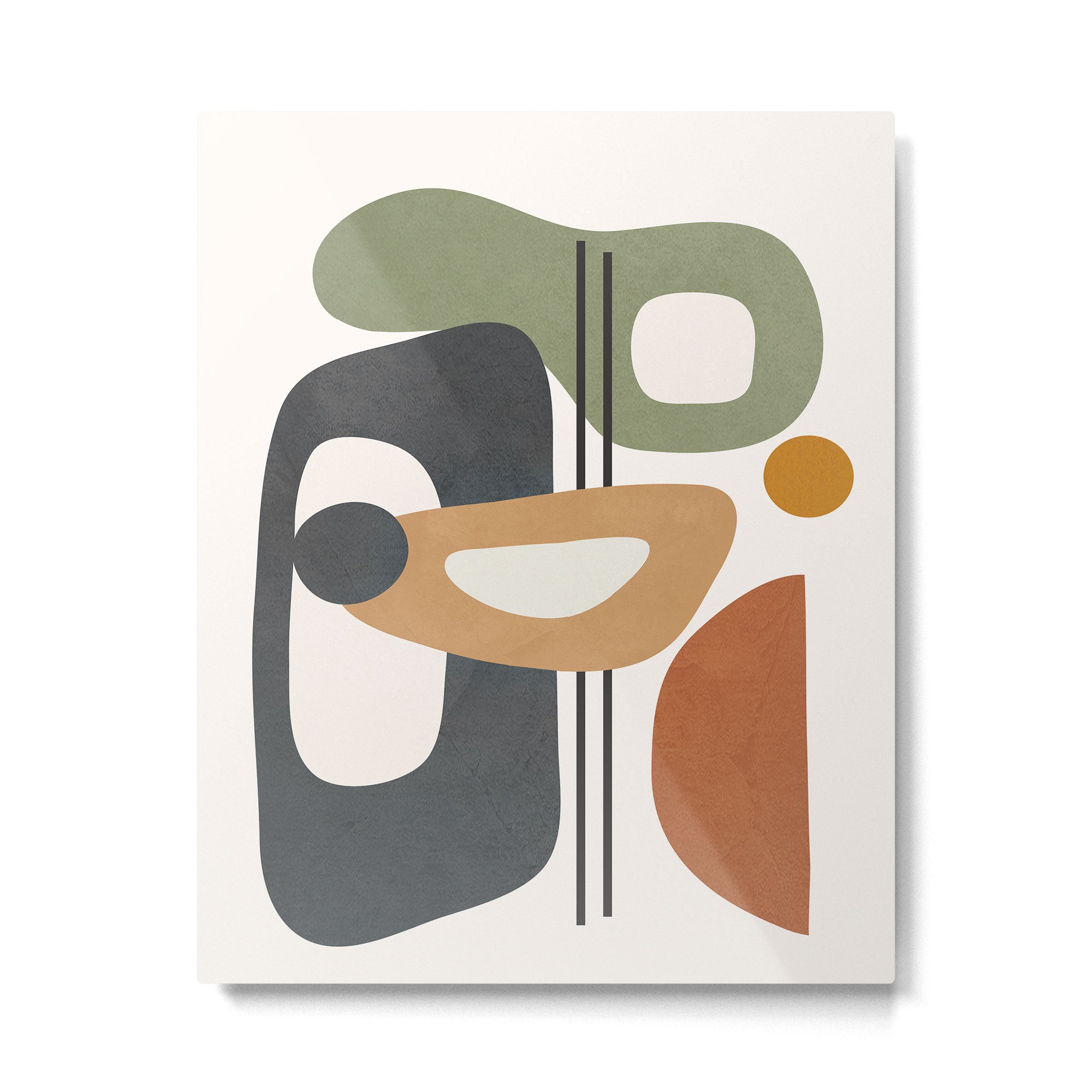 Modern Abstract Shapes 12 Metal Print | TeksDecor