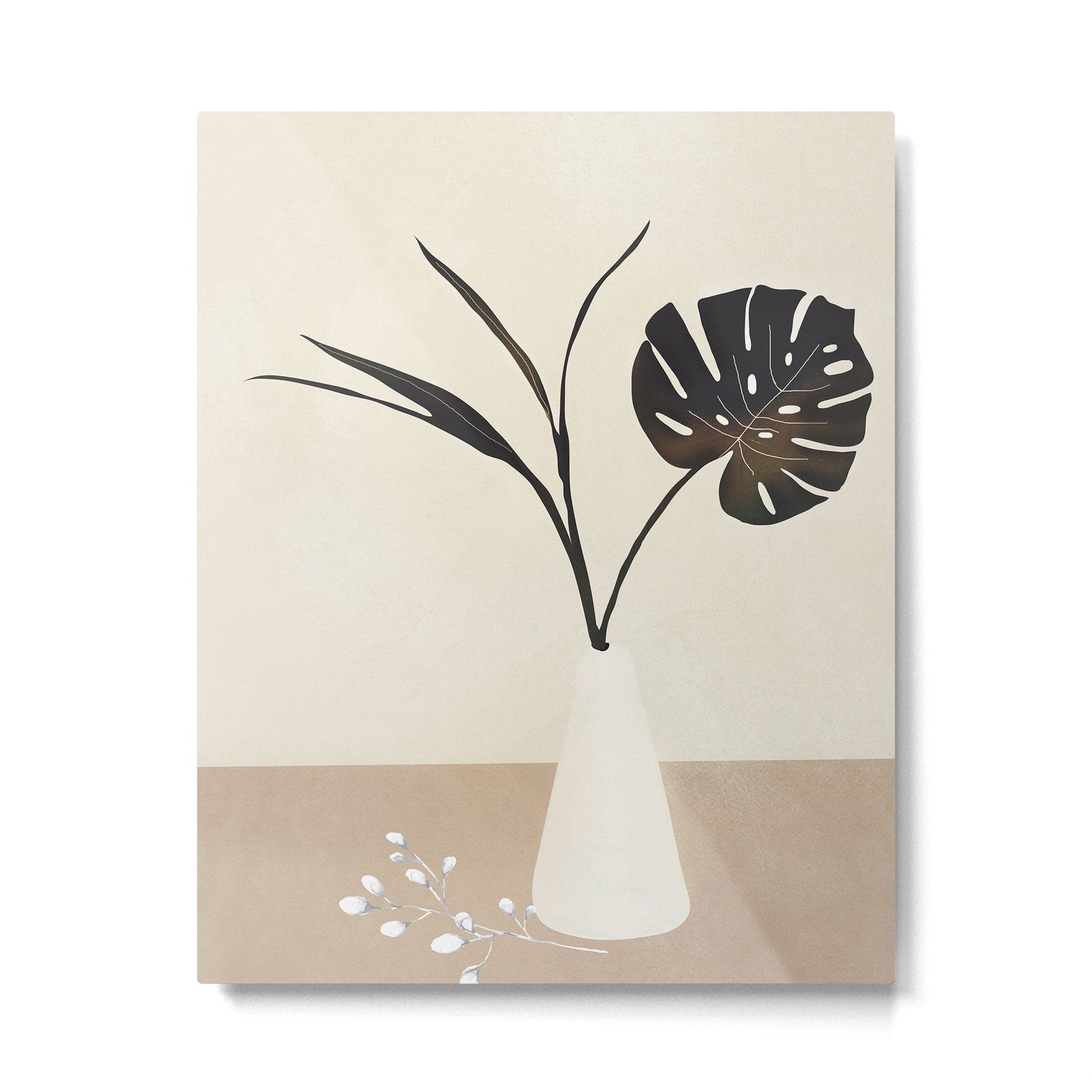 Monstera Decoration Metal Print | TeksDecor