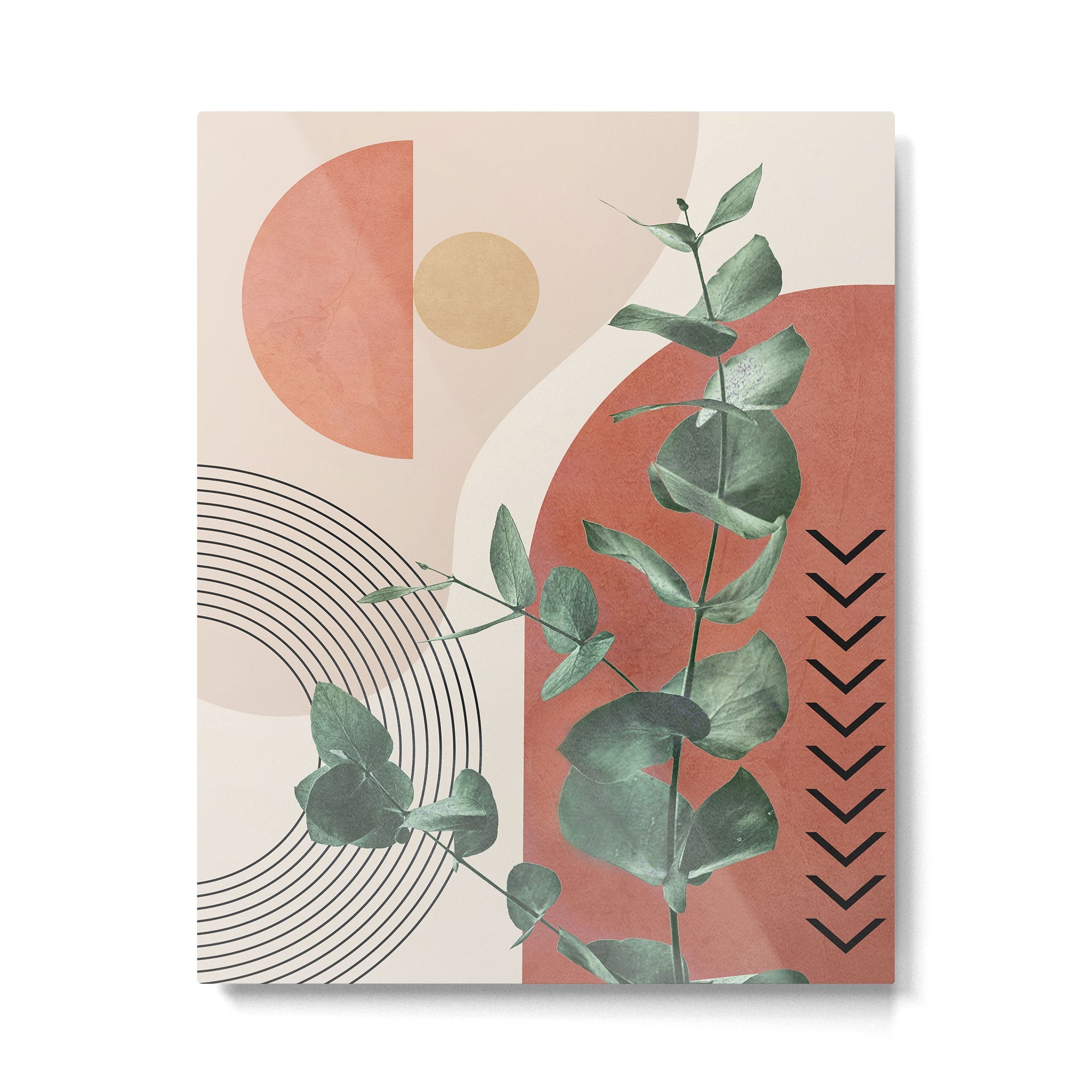 Nature Geometry IV Metal Print | TeksDecor
