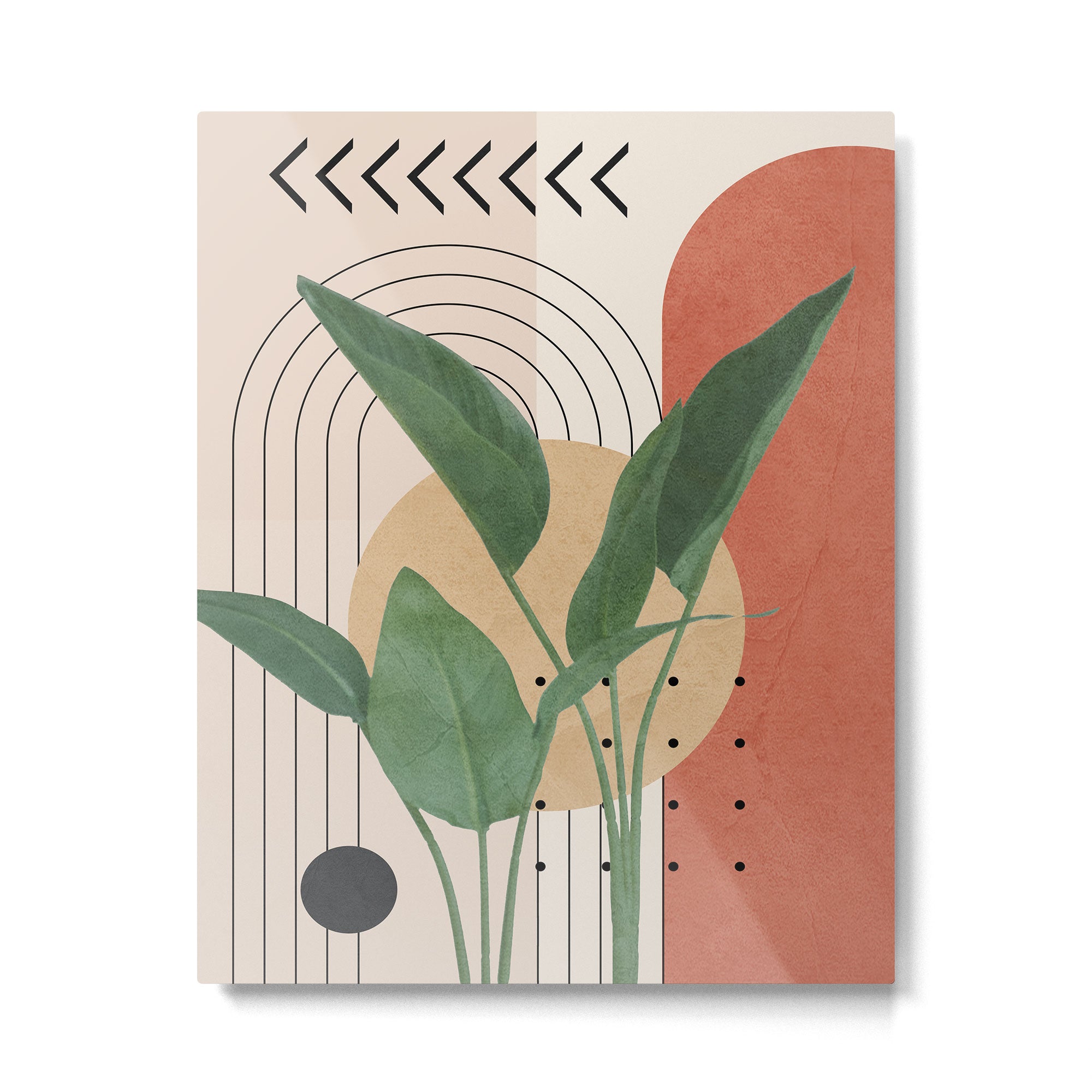 Nature Geometry V Metal Print | TeksDecor