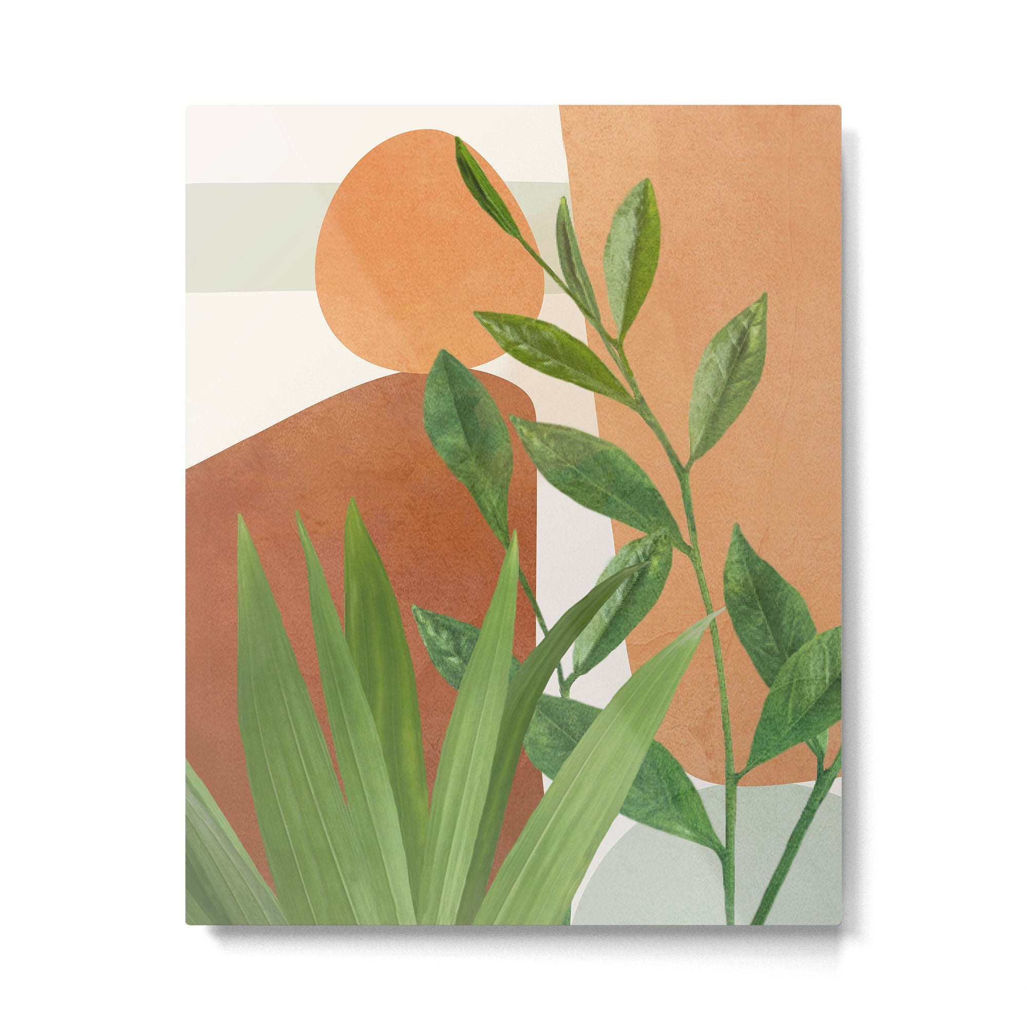 Nature Geometry X Metal Print | TeksDecor